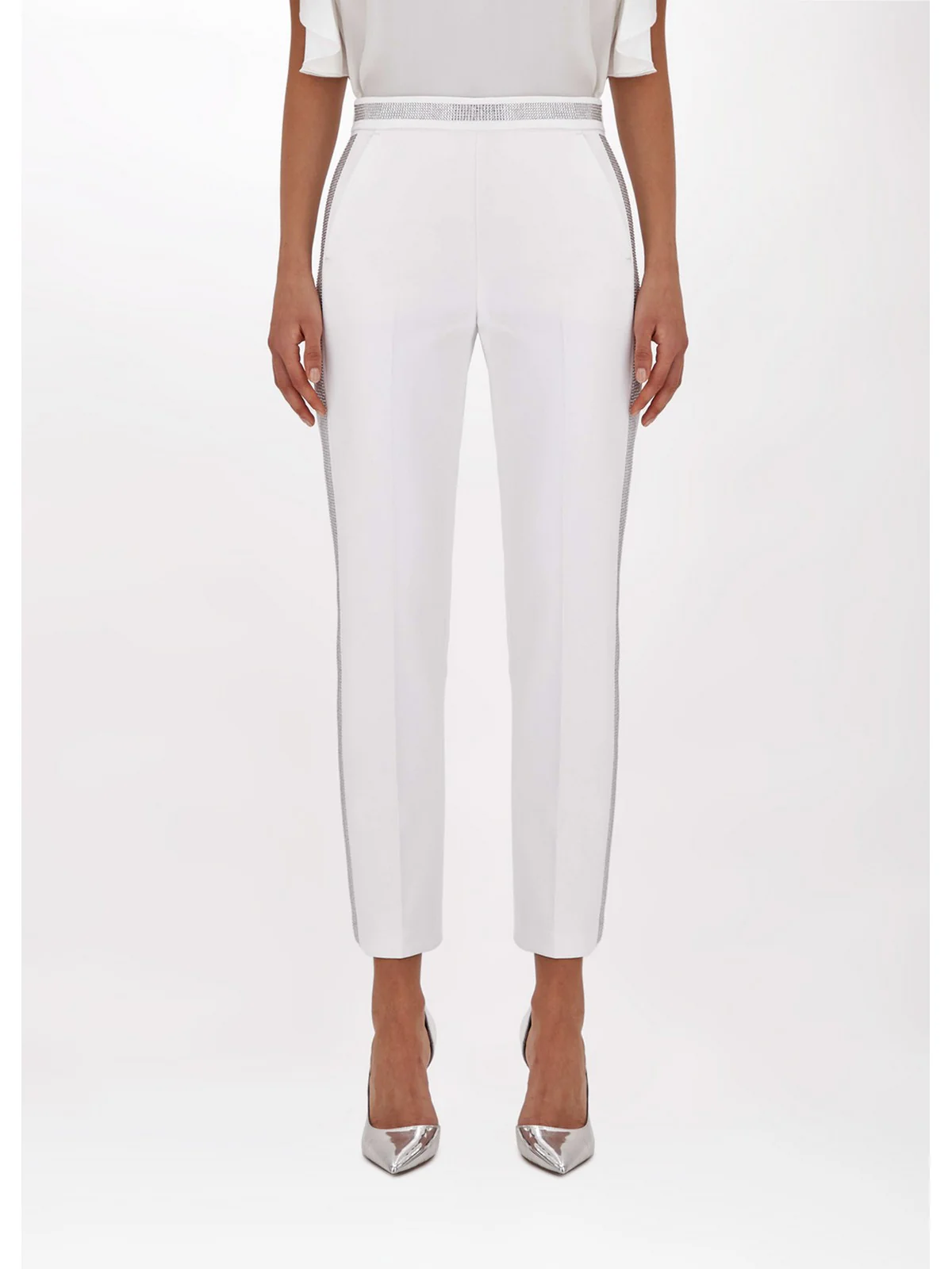 BLUGIRL Pantalone Donna  RA4109T3191 14300 Bianco - Image 3