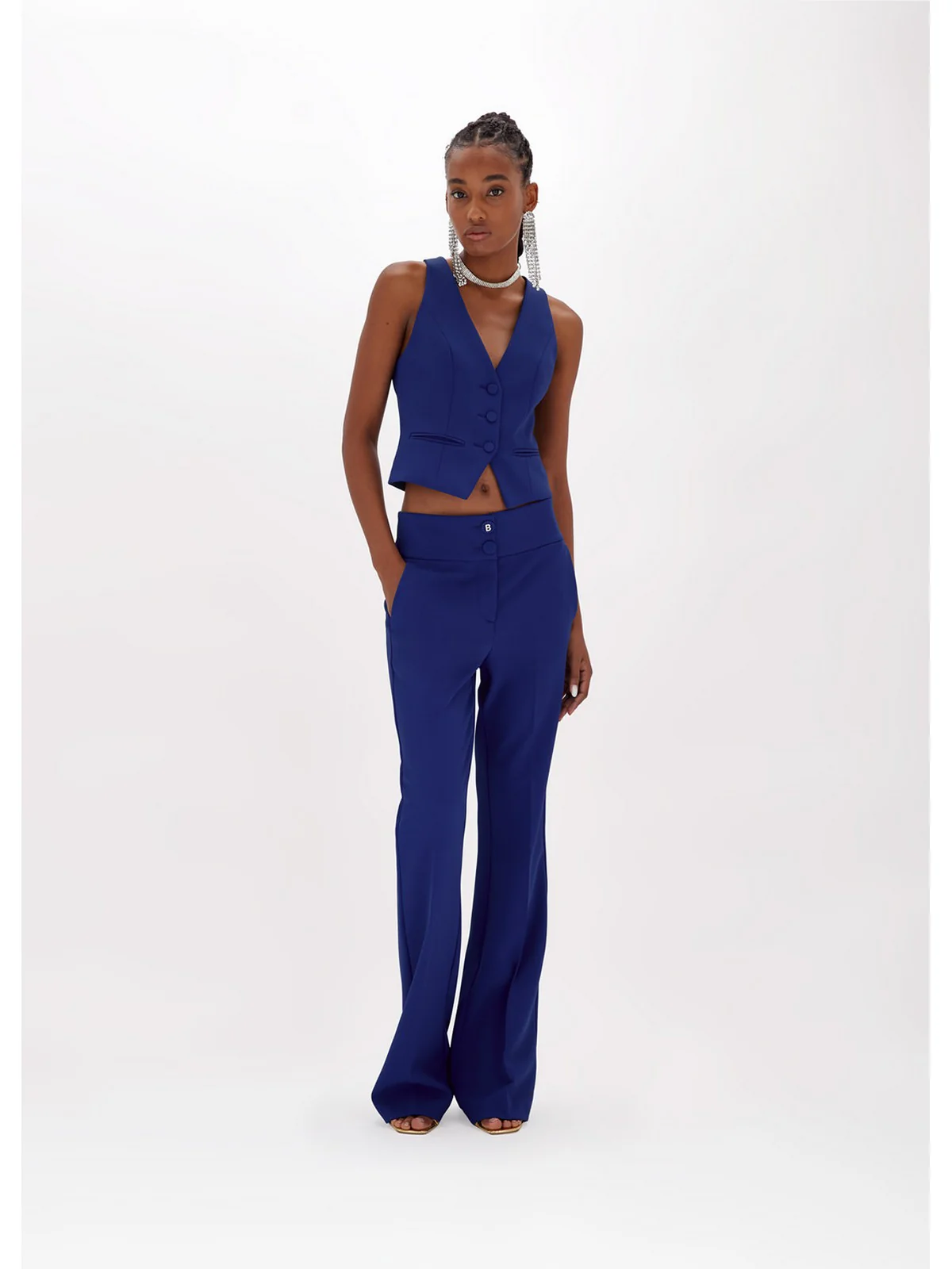 BLUGIRL Pantalone Donna  RA4130T3191 93943 Blu - Image 4