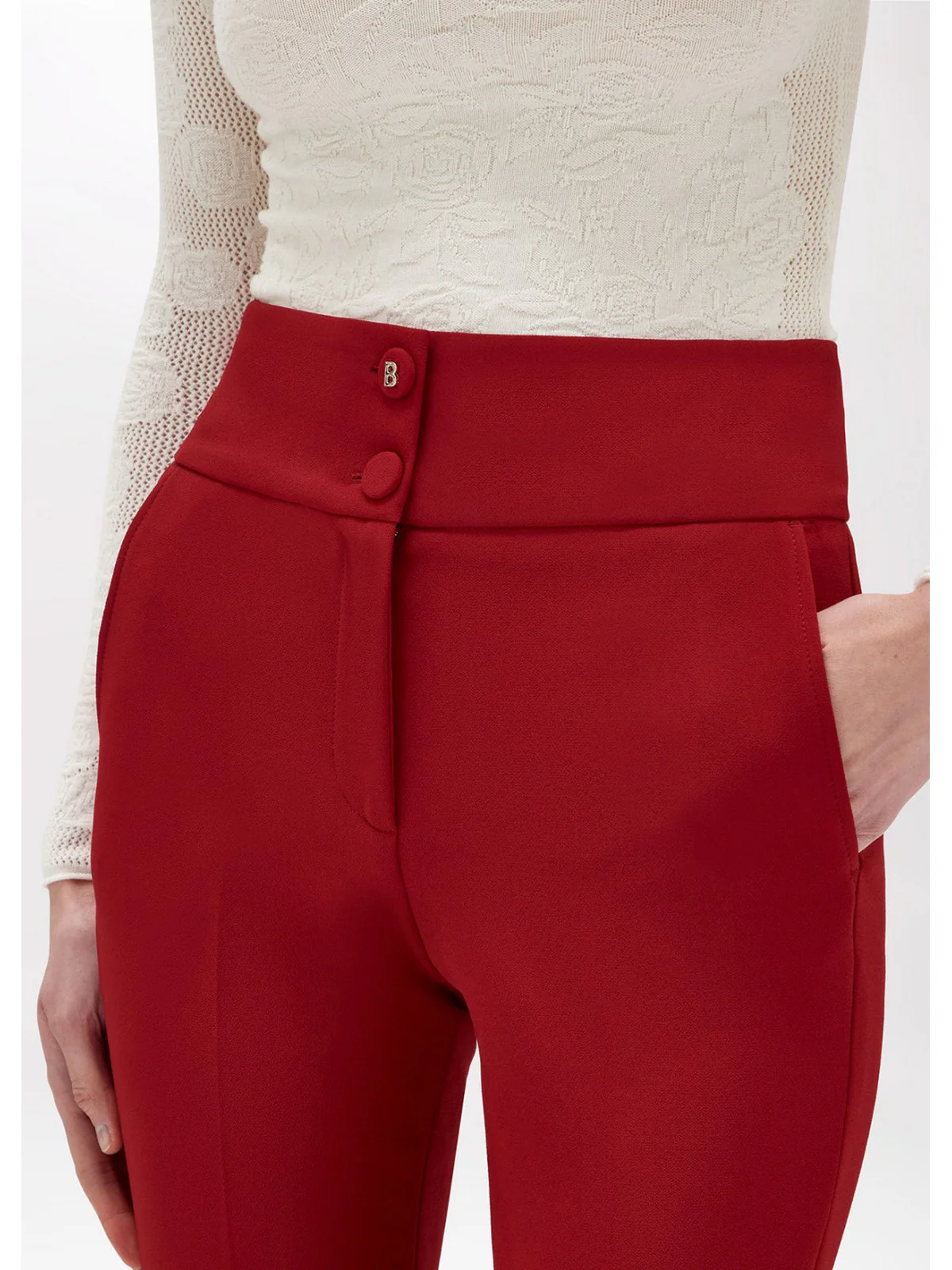 BLUGIRL Pantalone Donna  RF4011T3191 91652 Rosso - Image 4
