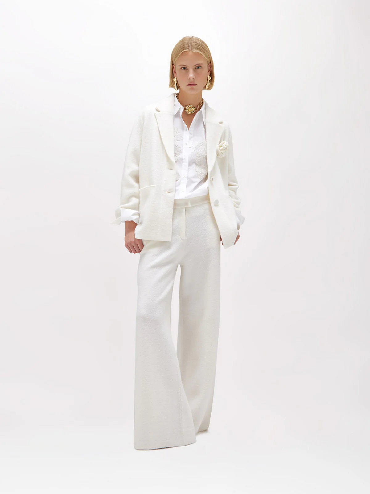 BLUGIRL Pantalone Donna  RF5051MA07R 14300 CHALK - Image 2