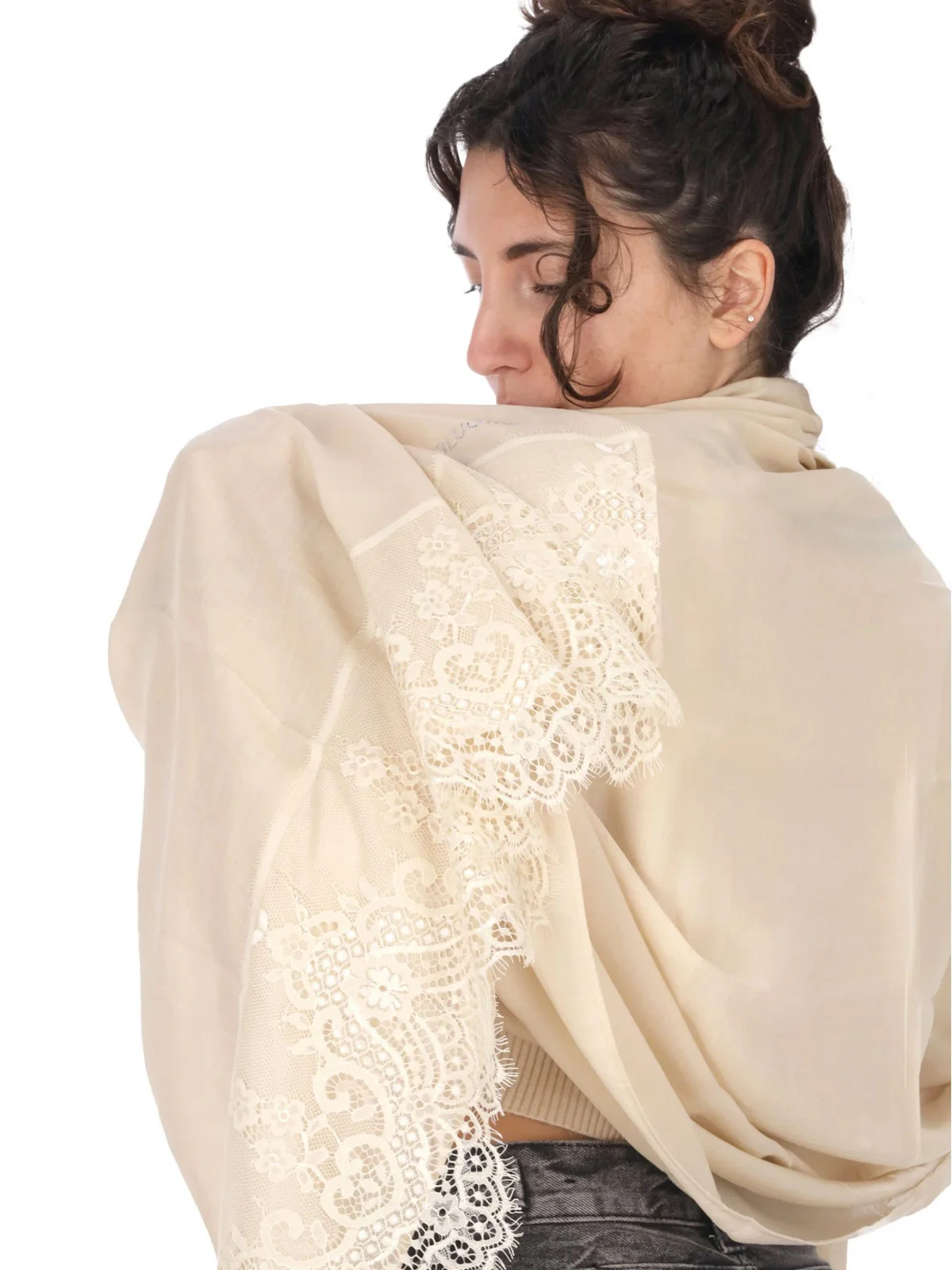 BLUGIRL Stola Donna  PA5021T0300 10103 Bianco - Image 5