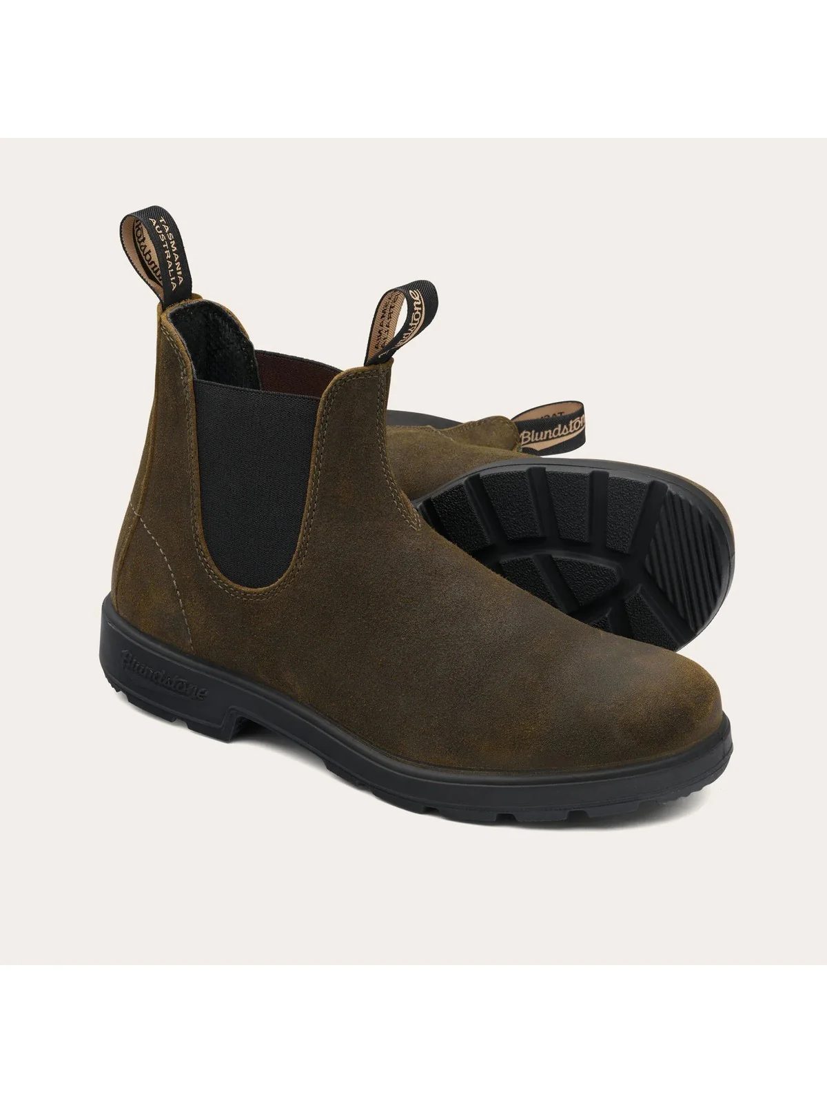 BLUNDSTONE Stivali e Stivaletti Uomo  1615 DARK OLIVE SUEDE - Image 3