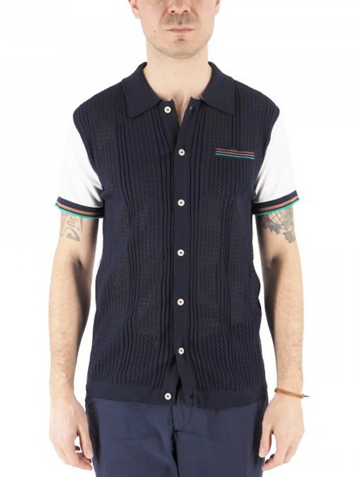 BOB Camicia Uomo AN/P25RIK UNICA B Blu - Image 4