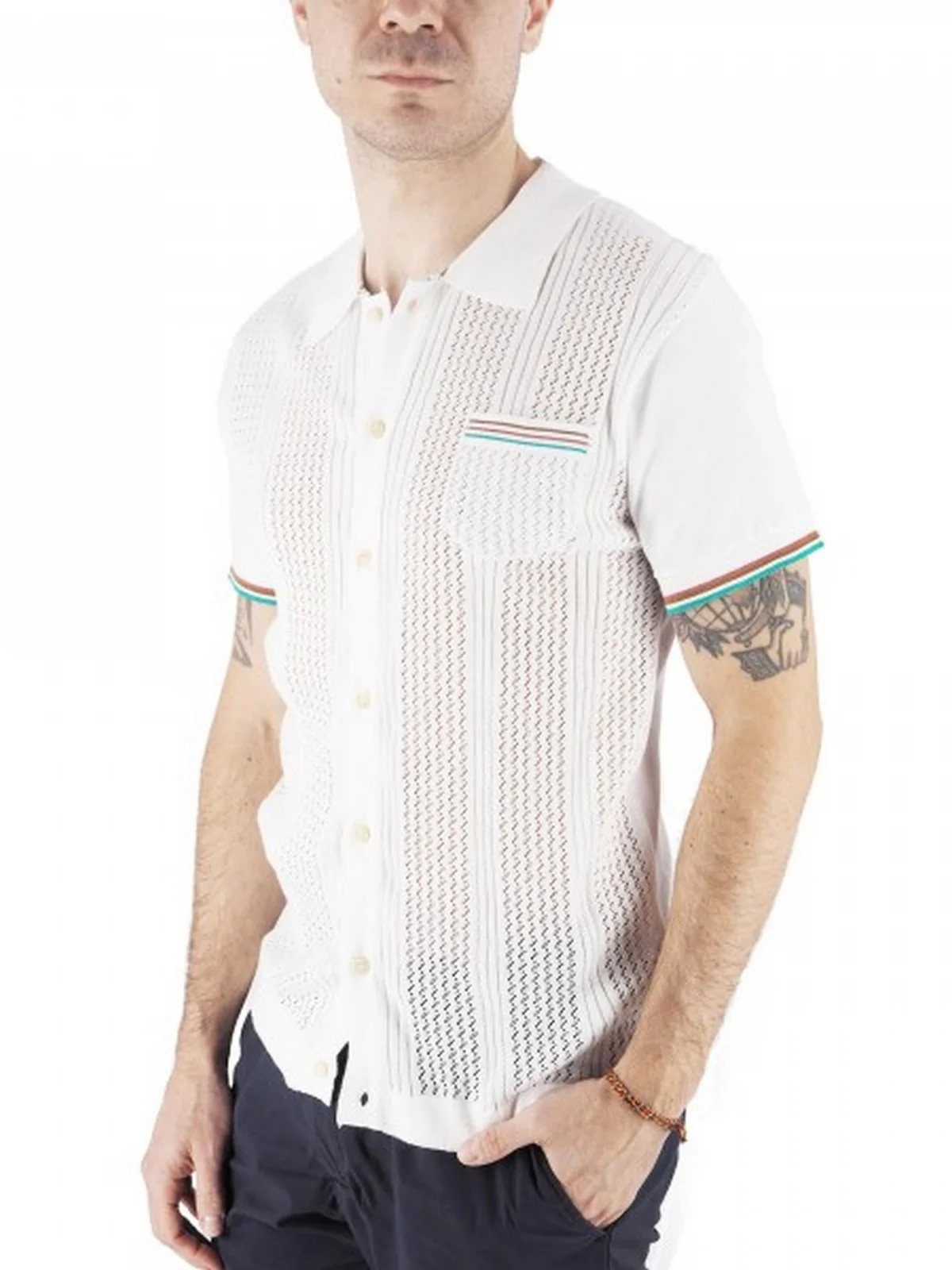 BOB Camicia Uomo  AN/P25RIK UNICA Bianco - Image 2