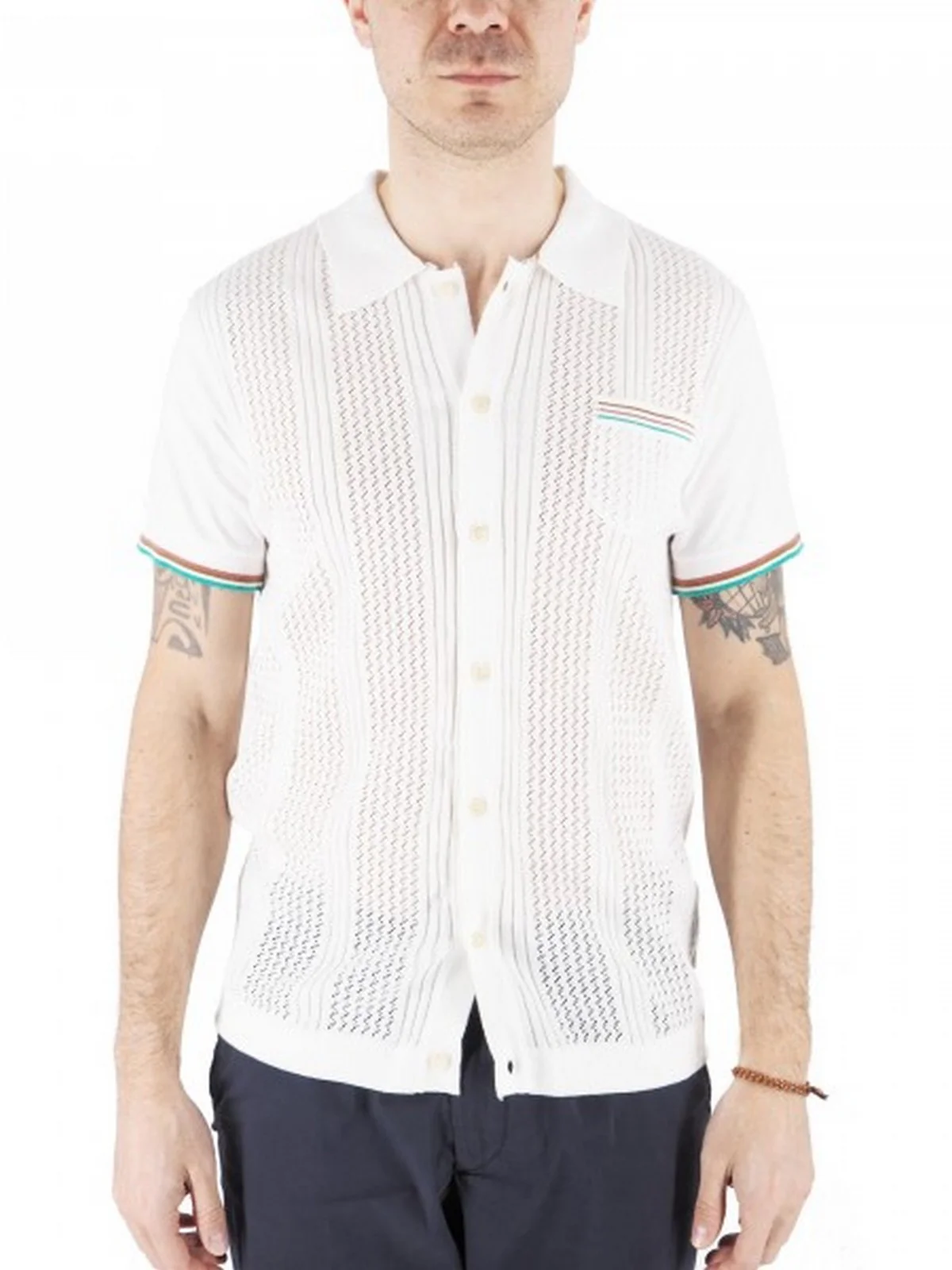 BOB Camicia Uomo  AN/P25RIK UNICA Bianco - Image 4