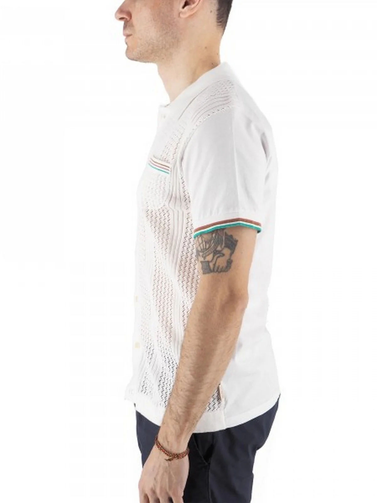 BOB Camicia Uomo  AN/P25RIK UNICA Bianco - Image 5