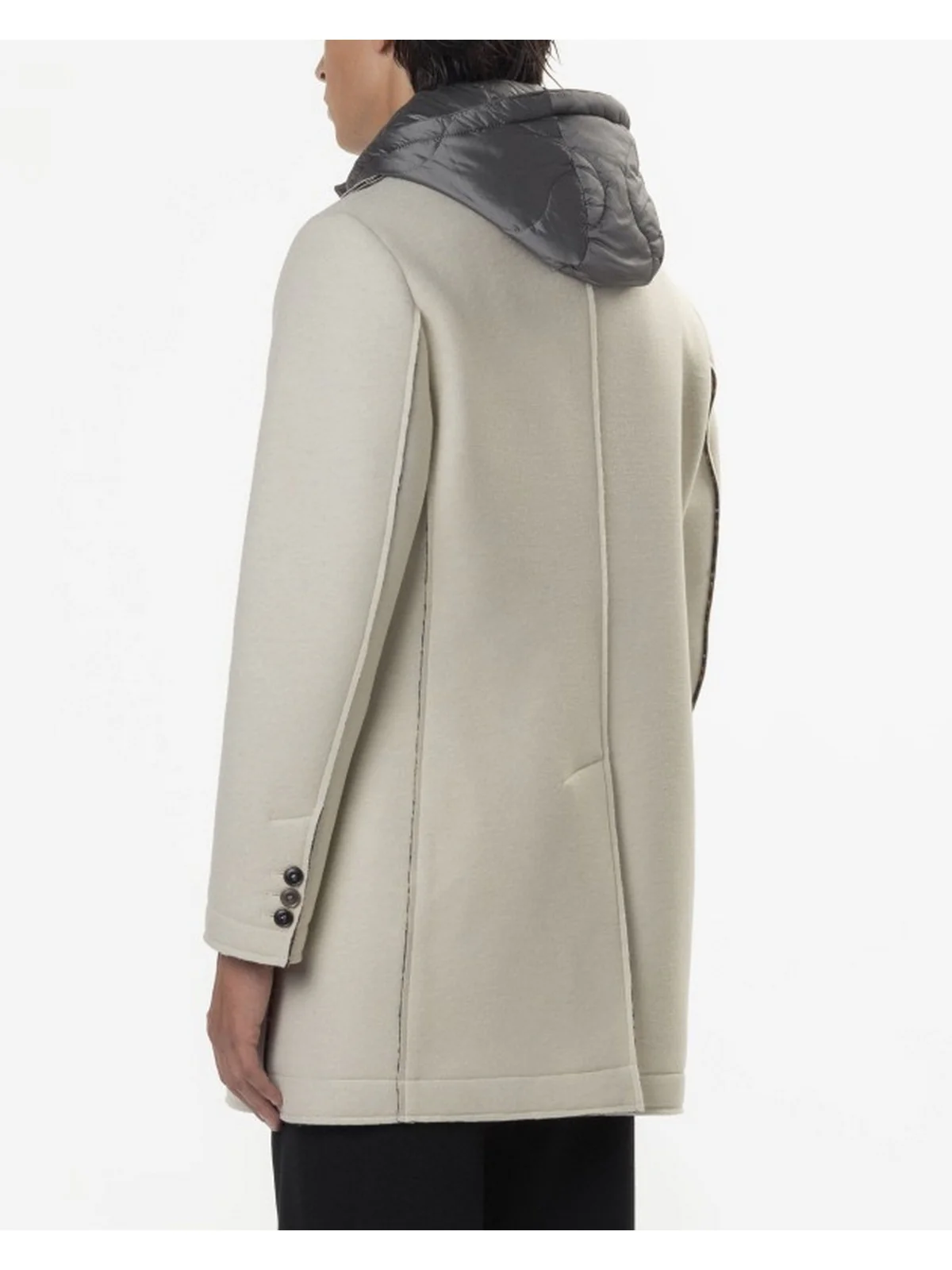 BOB Cappotto Uomo  ANDY403TR T403 PANNA Bianco - Image 4