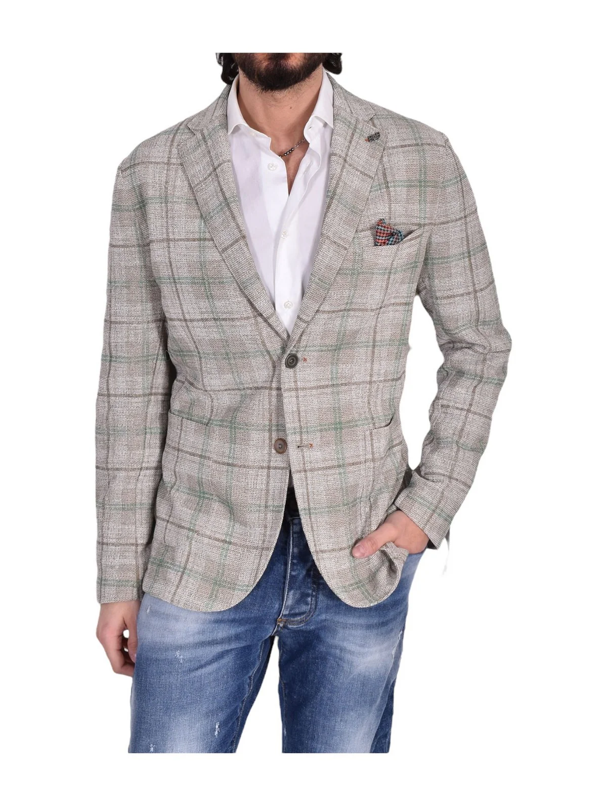 BOB Giacca Uomo P24LIGHT237 T237 VAR.1 Beige - Image 3
