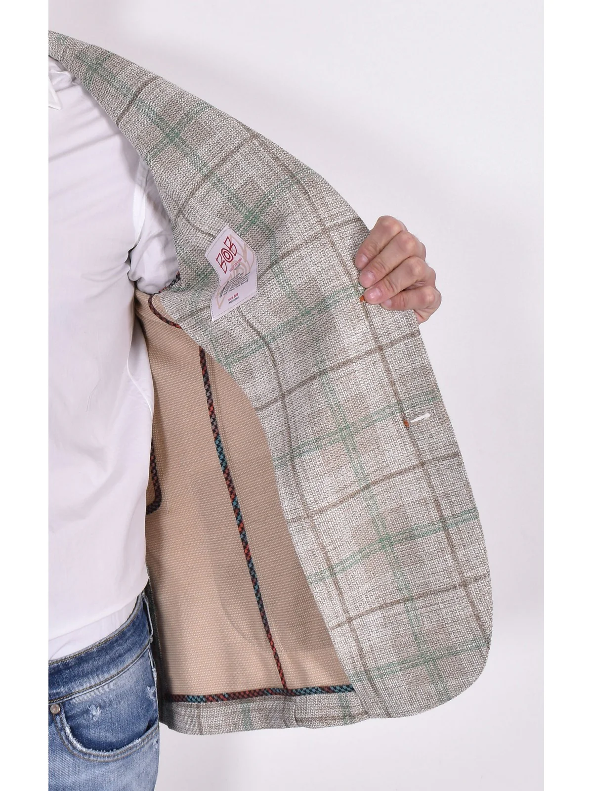 BOB Giacca Uomo P24LIGHT237 T237 VAR.1 Beige - Image 6