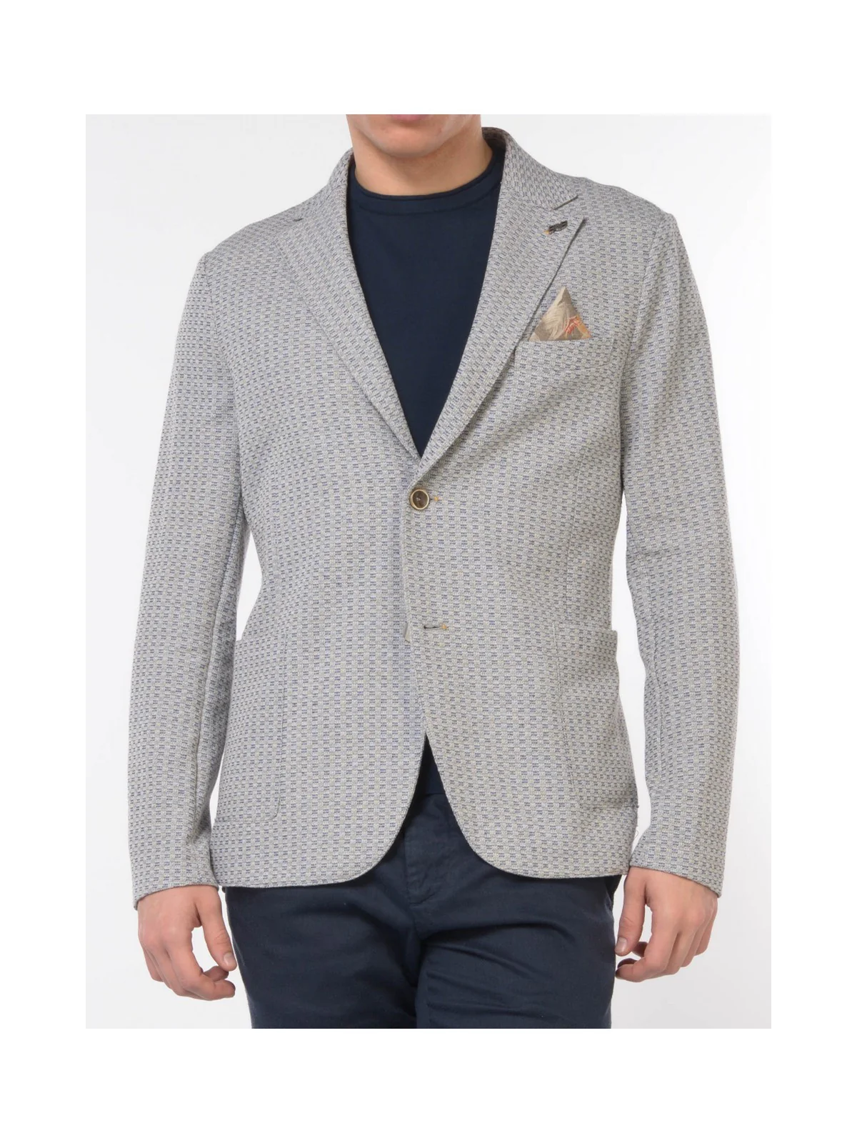 BOB Giacca Uomo P25JAKE461 T461 BLU BLU - Image 5