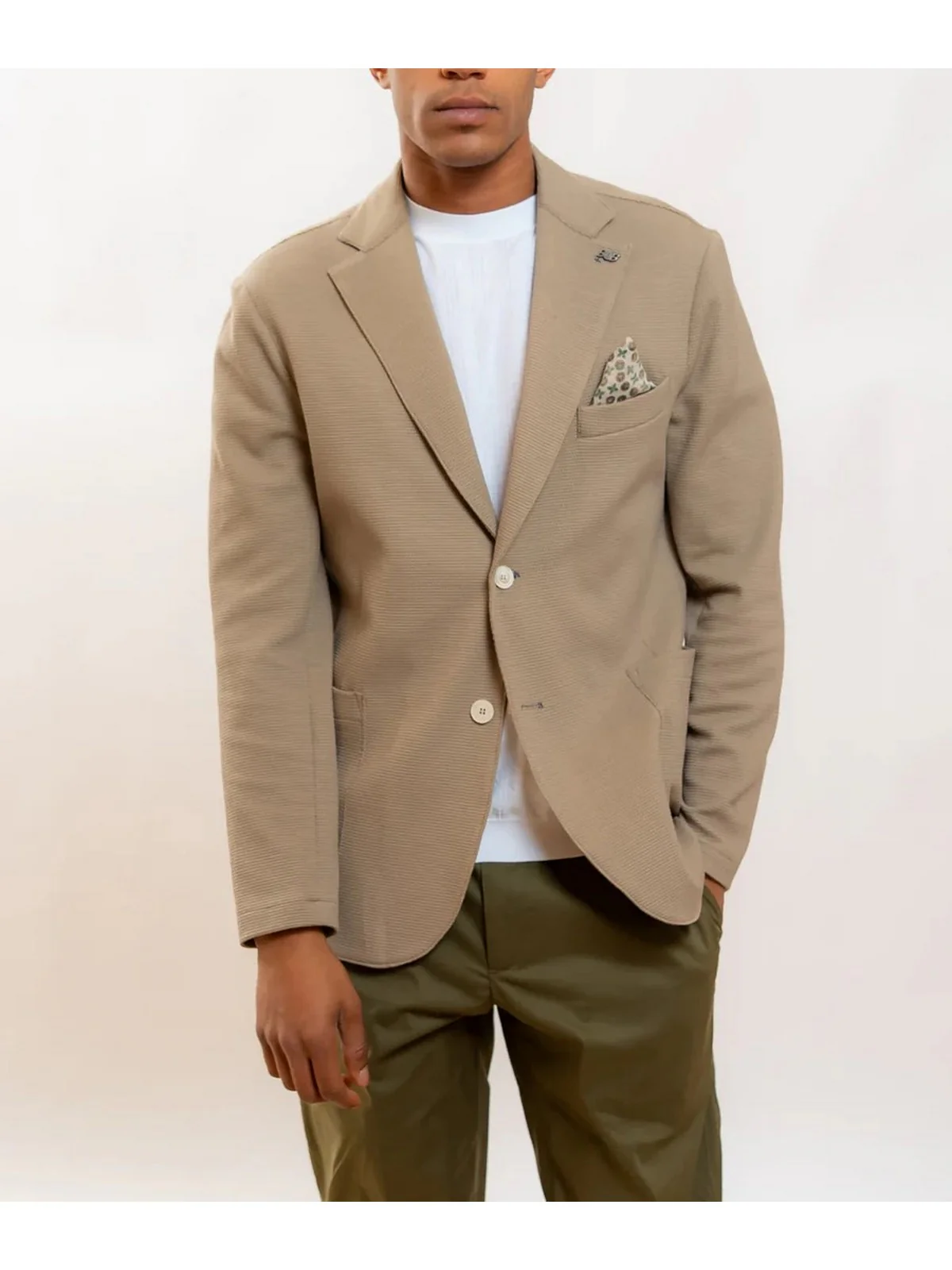 BOB Giacca Uomo  P25MICK480 MT480 BEIGE BEIGE - Image 6
