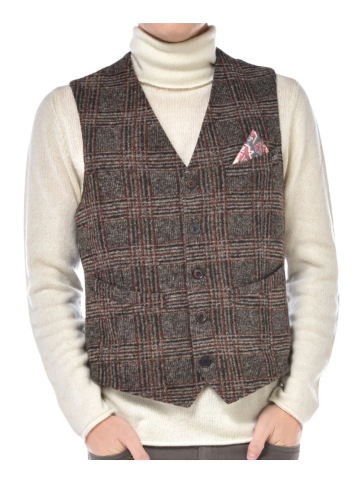 BOB Gilet Uomo  A23DRUG377 T377 VAR.1 Grigio - Image 2