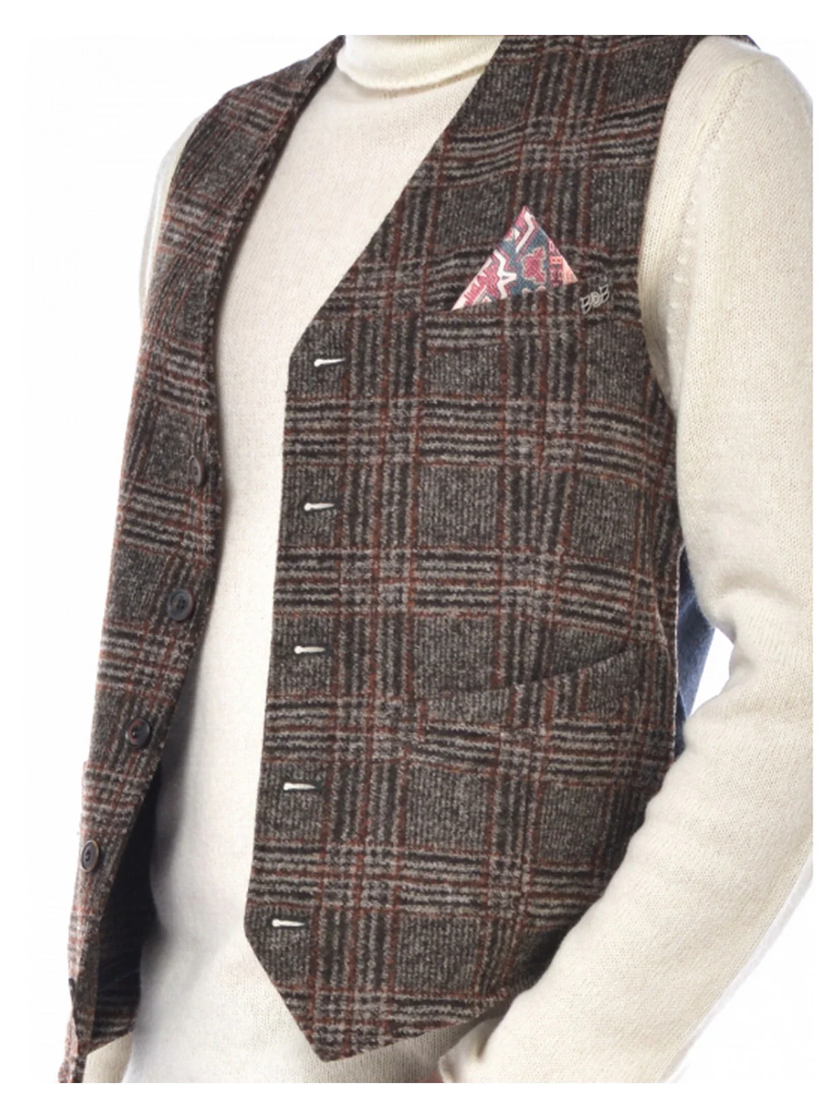 BOB Gilet Uomo  A23DRUG377 T377 VAR.1 Grigio - Image 5