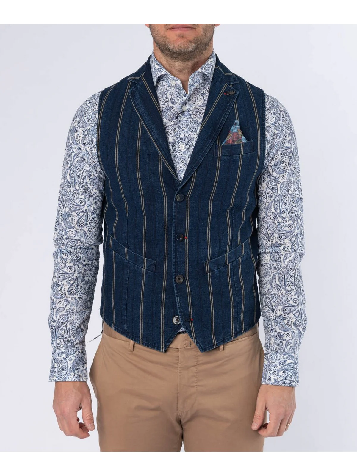 BOB Gilet Uomo  OFF235 T235 Blu - Image 2