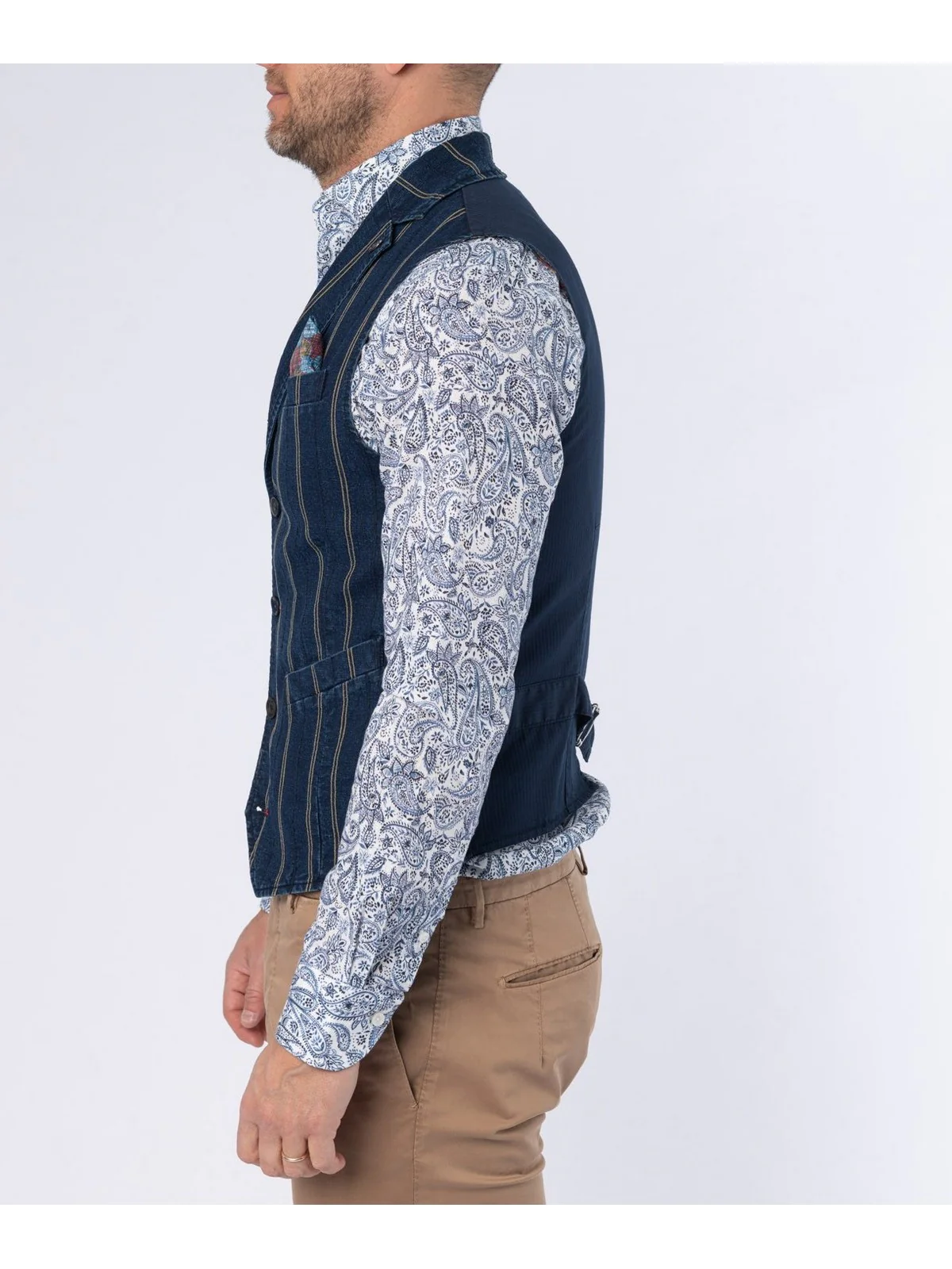 BOB Gilet Uomo  OFF235 T235 Blu - Image 3