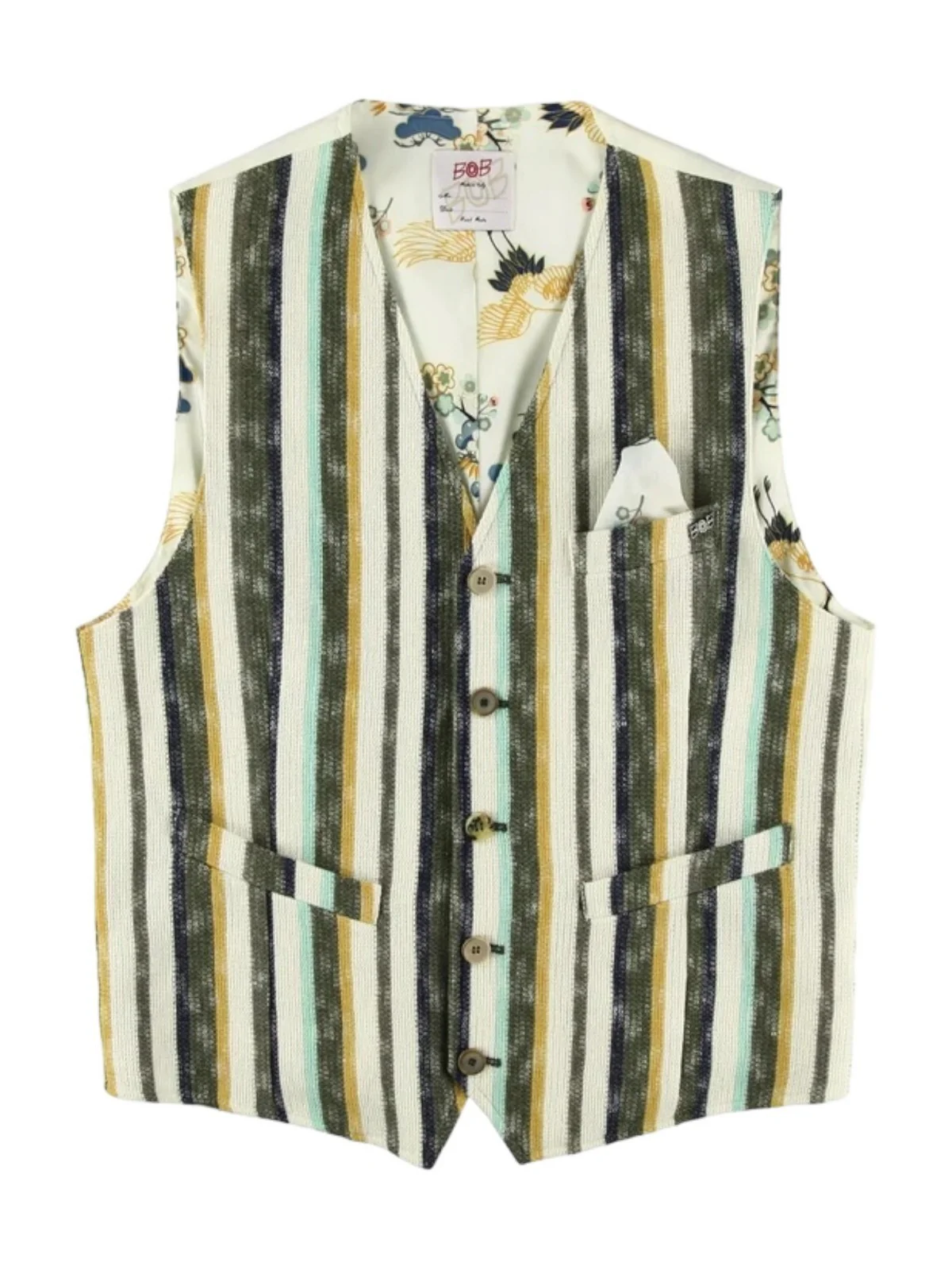 BOB Gilet Uomo P24SHOP253 T253 VAR.1 Beige