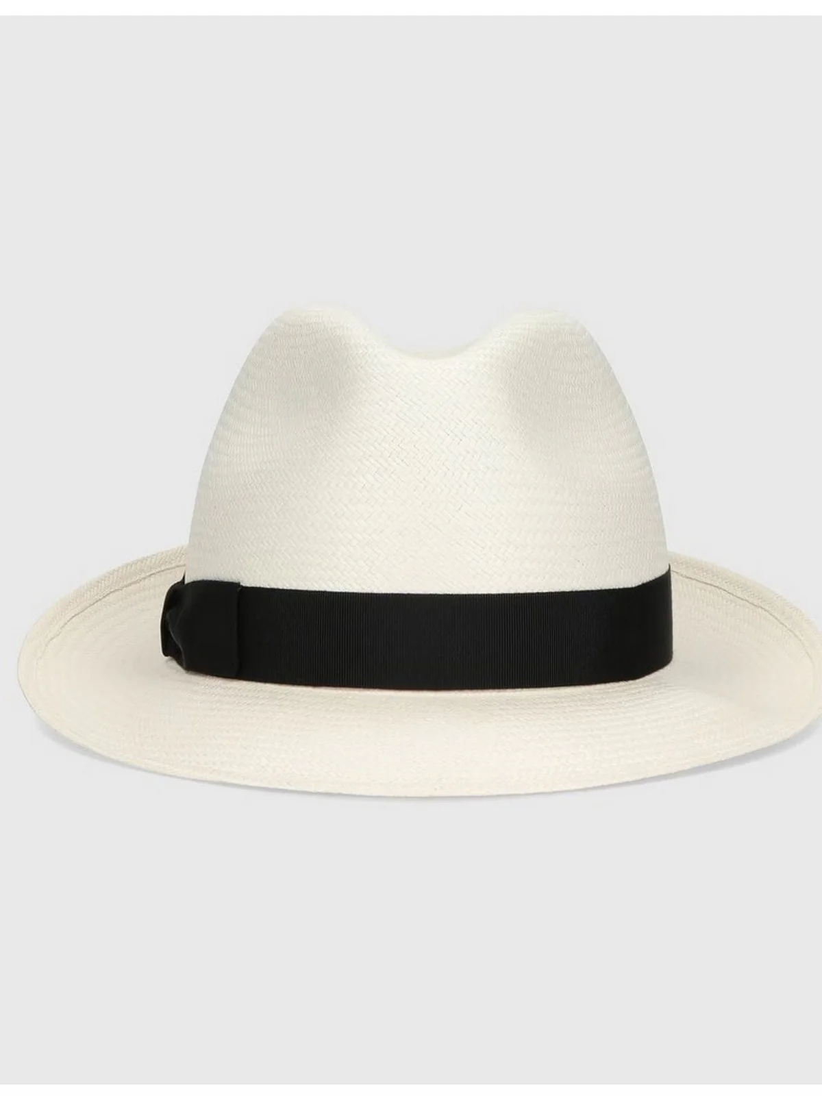 BORSALINO Cappello Donna  1991 01A1 Sbiancato cinta nera - Image 2