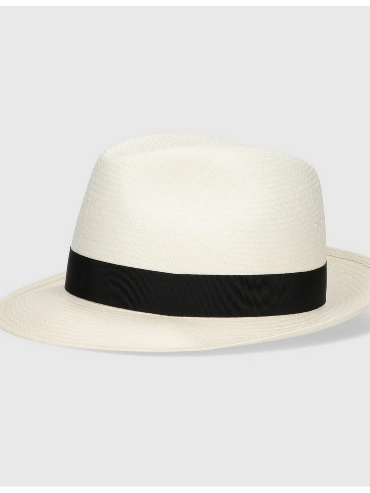 BORSALINO Cappello Donna  1991 01A1 Sbiancato cinta nera - Image 3