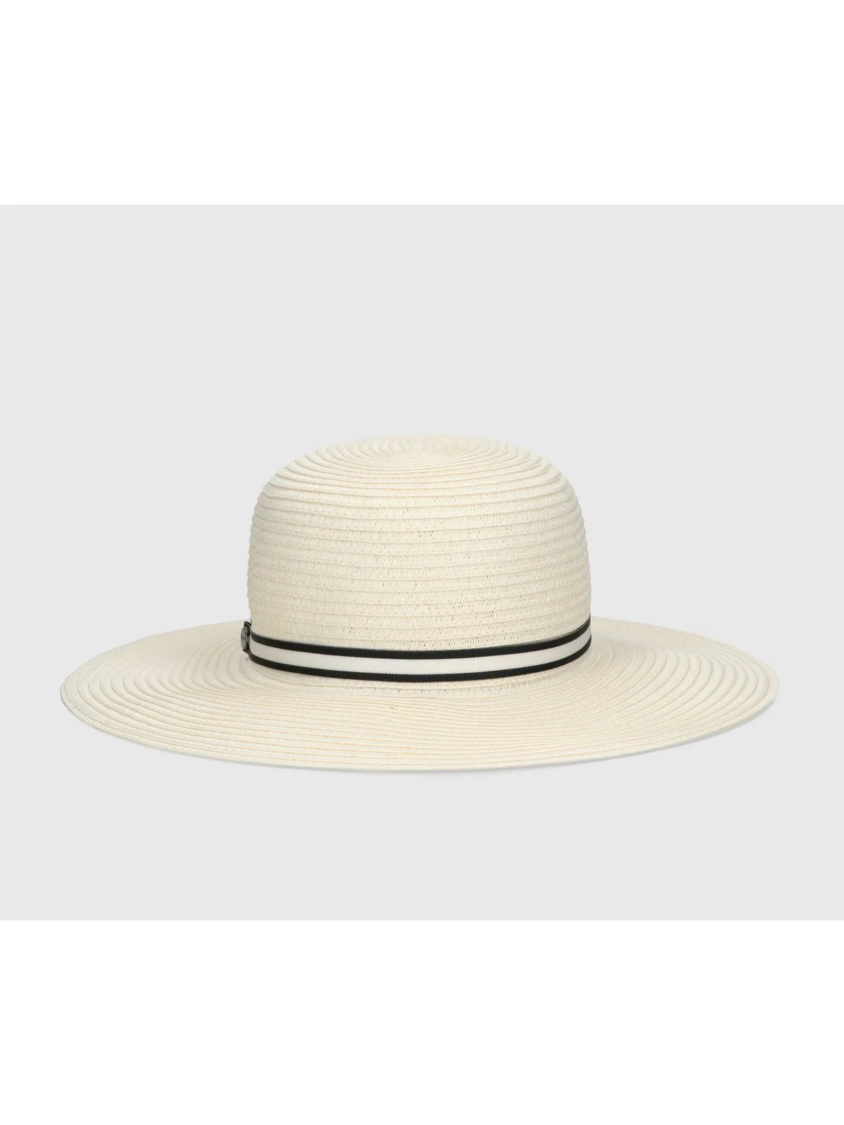 BORSALINO Cappello Donna  2194 07G4 Panna cinta a righe nero/panna - Image 3