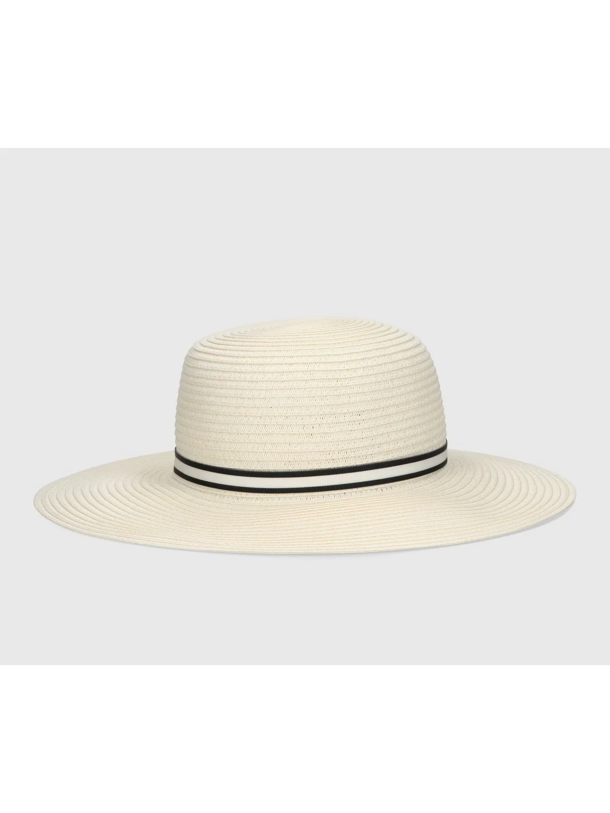 BORSALINO Cappello Donna  2194 07G4 Panna cinta a righe nero/panna - Image 4