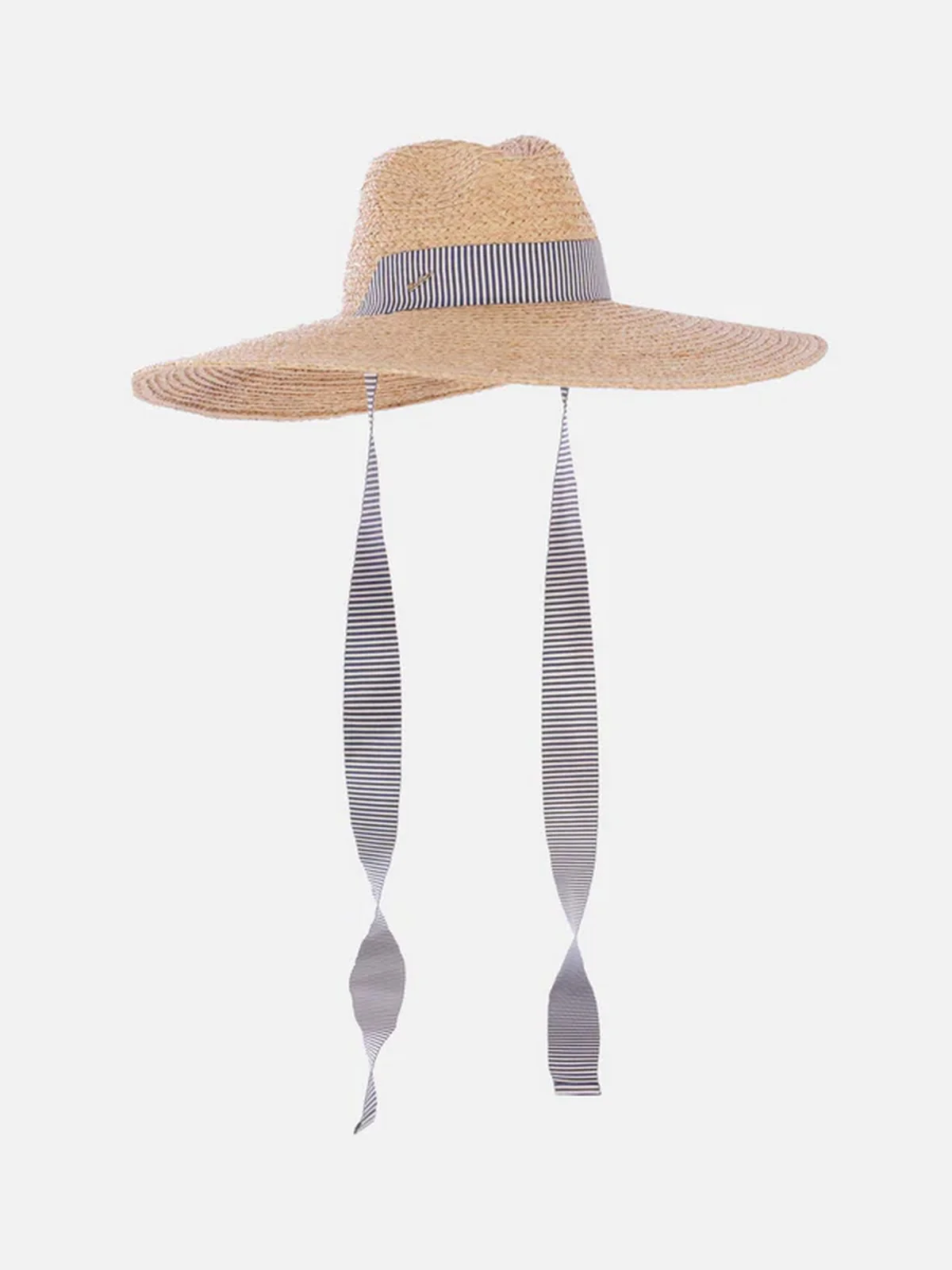 BORSALINO Cappello Donna  4039 00H8 Naturale cinta a rihe bianco/navy - Image 4