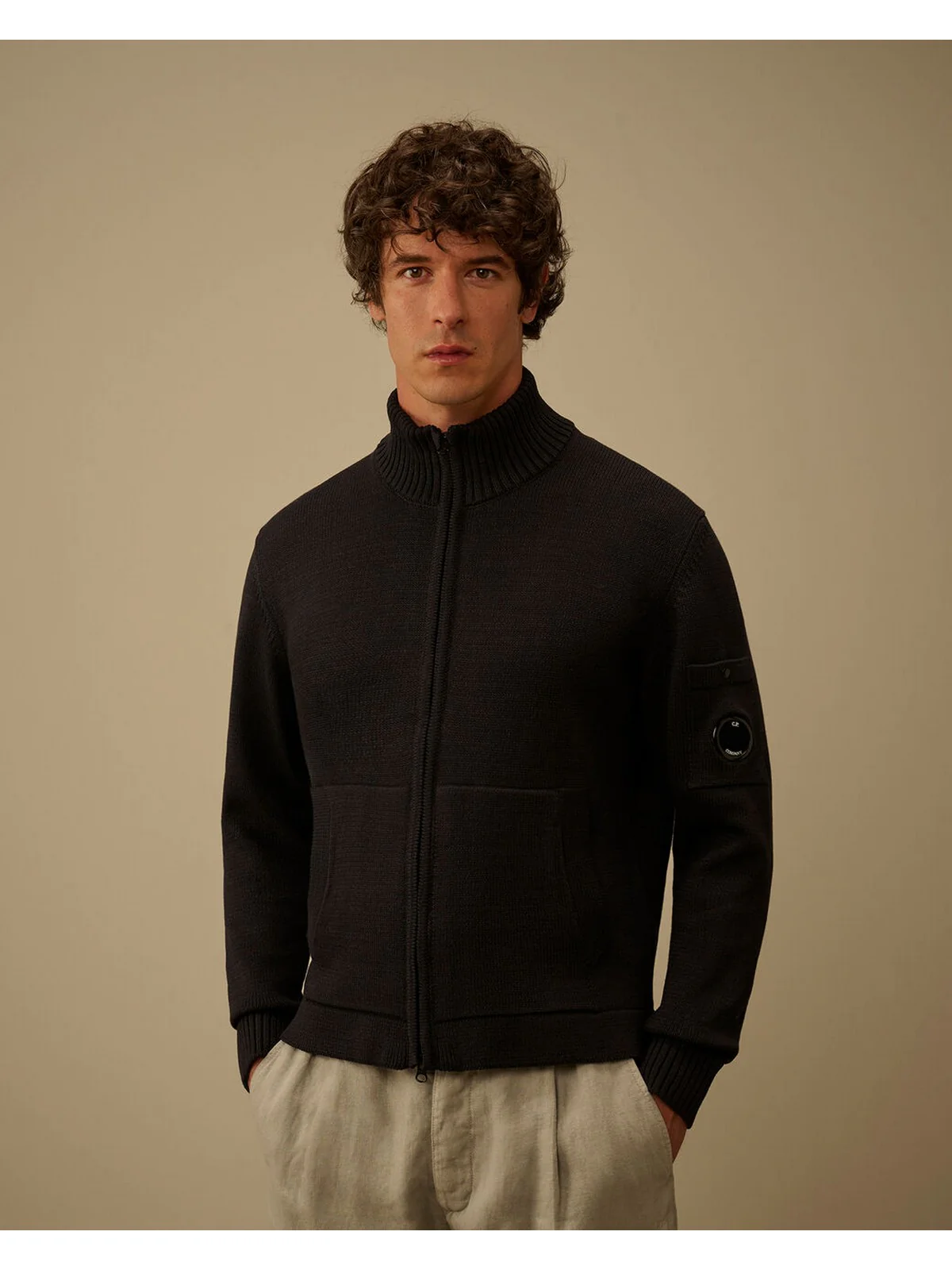 C.P. COMPANY Cardigan Uomo  20CMKN092A110058A 888 888 - TOTAL ECLIPSE - Image 3