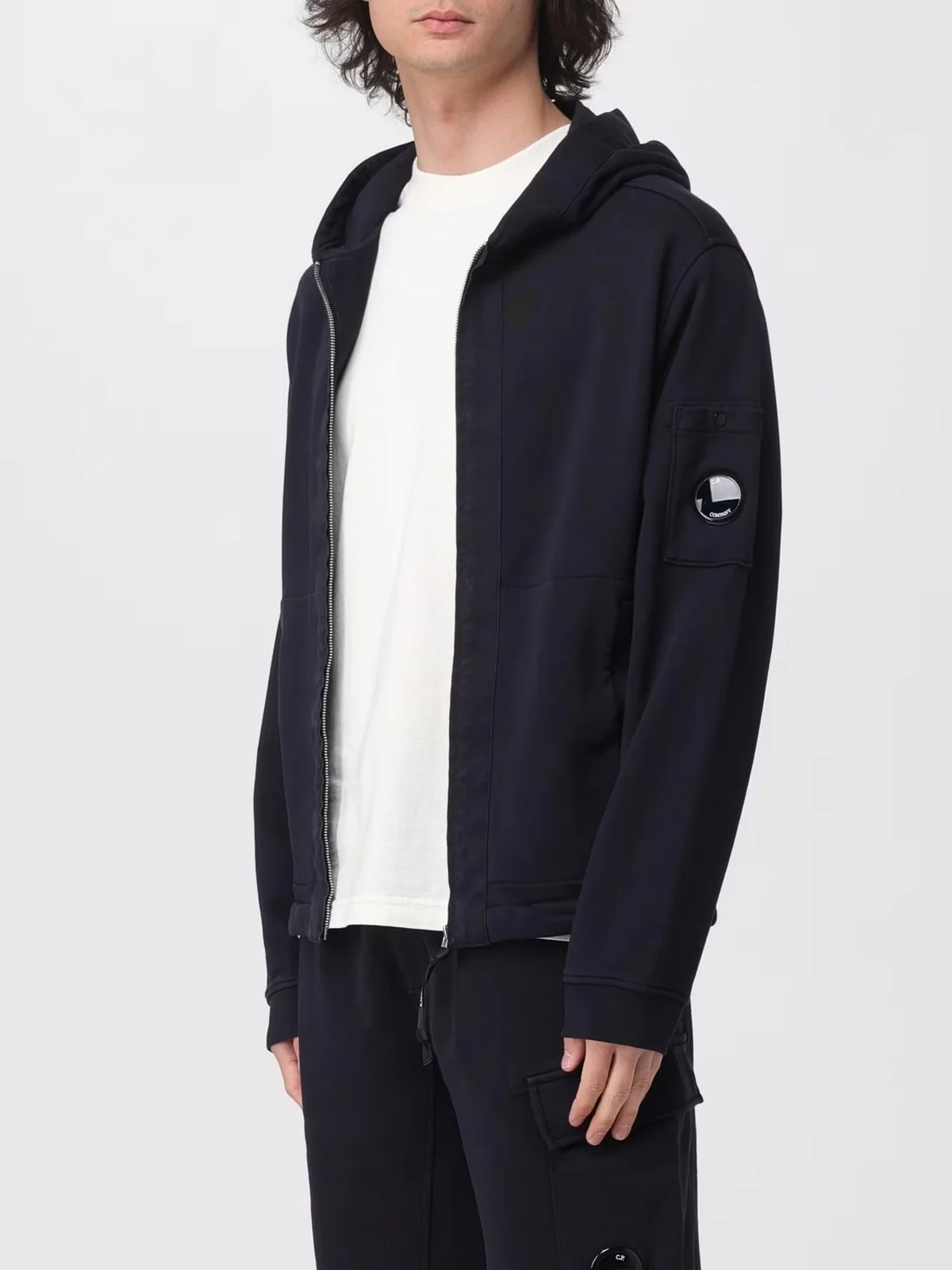 C.P. COMPANY Felpa Uomo  20CMSS039A110044G 888 888 - TOTAL ECLIPSE - Image 3