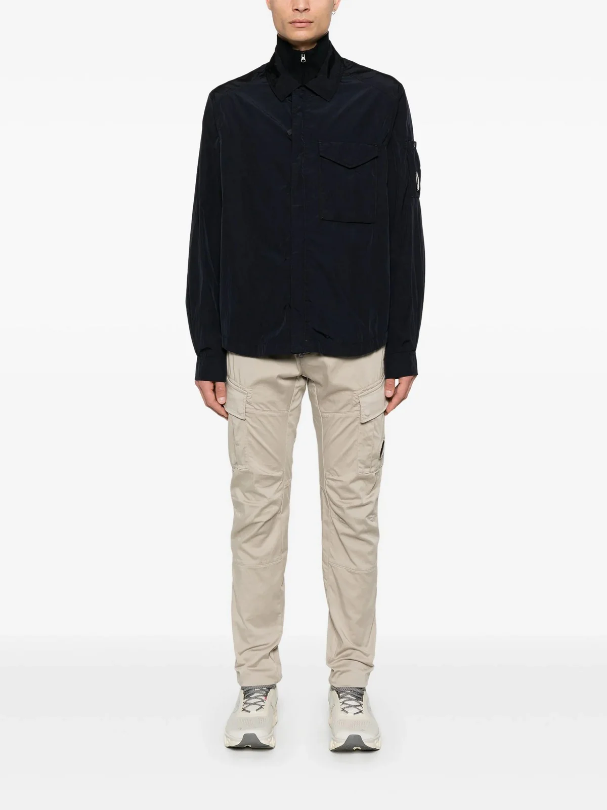 C.P. COMPANY Giacca-camicia Uomo  18CMOS095A005904G 888 Blu - Image 2