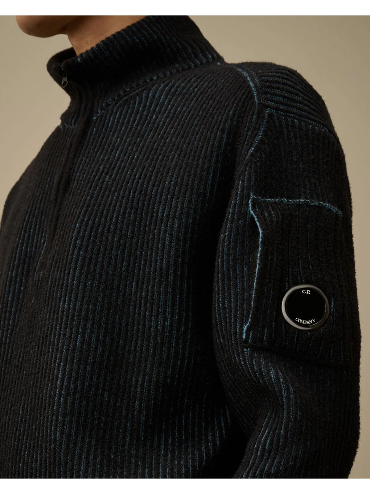 C.P. COMPANY Maglione Uomo  19CMKN257A006170A 815 815 - AEGEAN BLUE - Image 3