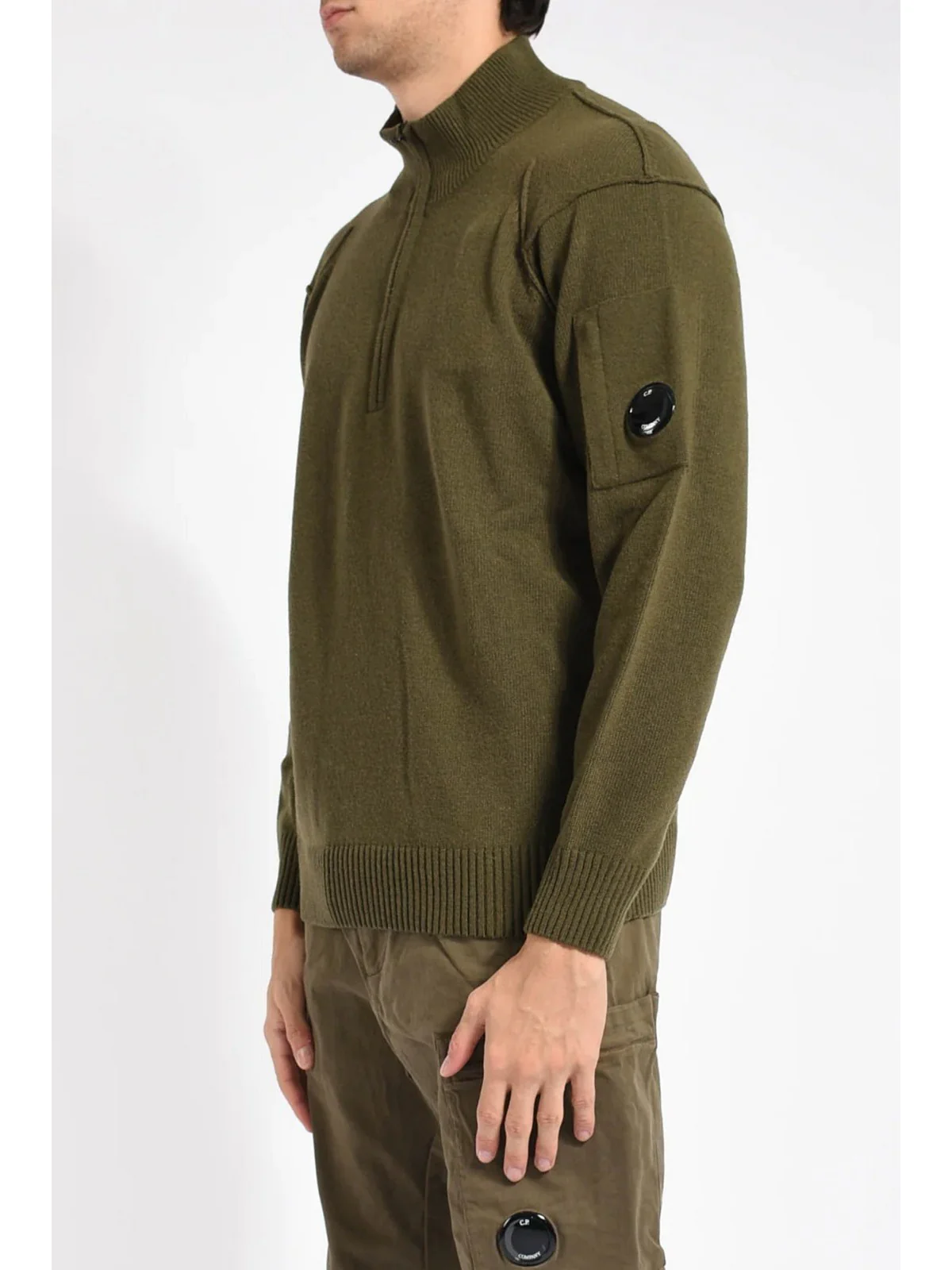 C.P. COMPANY Maglione Uomo  RFCMKN709A110149A 683 683 - IVY GREEN - Image 2