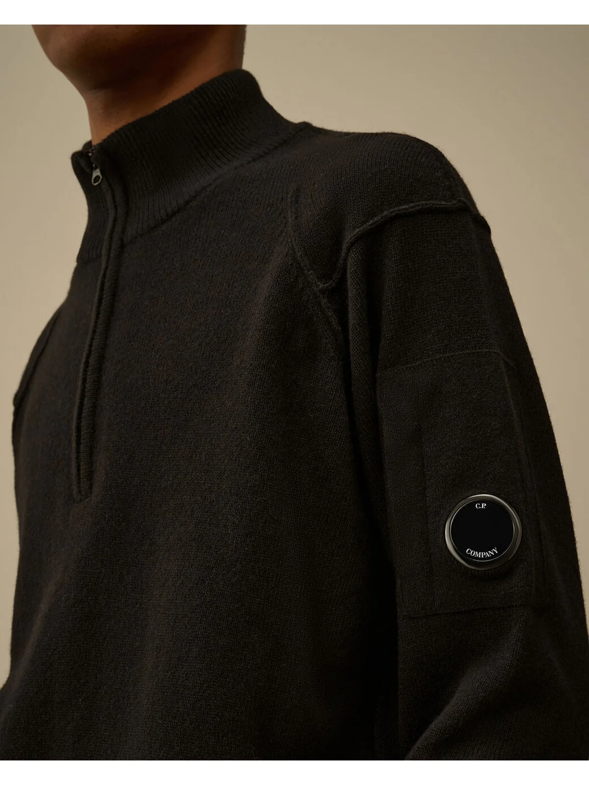 C.P. COMPANY Maglione Uomo  RFCMKN709A110149A 999 999 - BLACK - Image 3