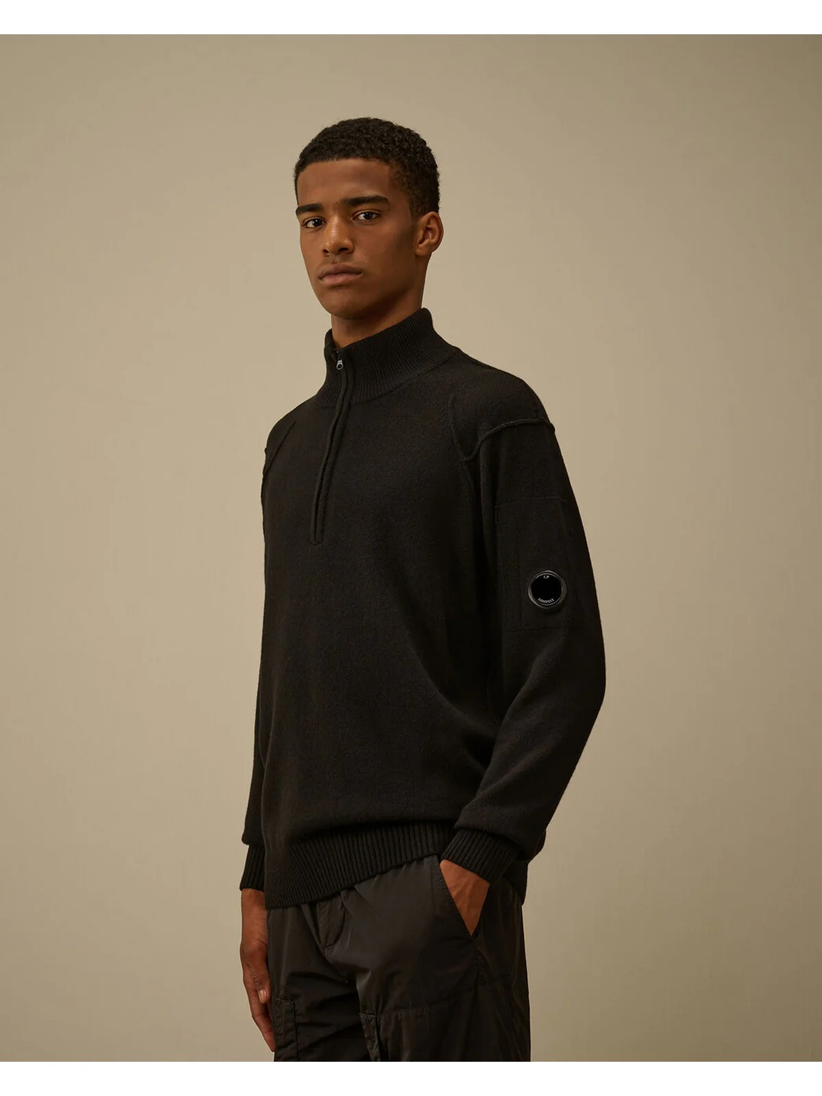 C.P. COMPANY Maglione Uomo  RFCMKN709A110149A 999 999 - BLACK - Image 6