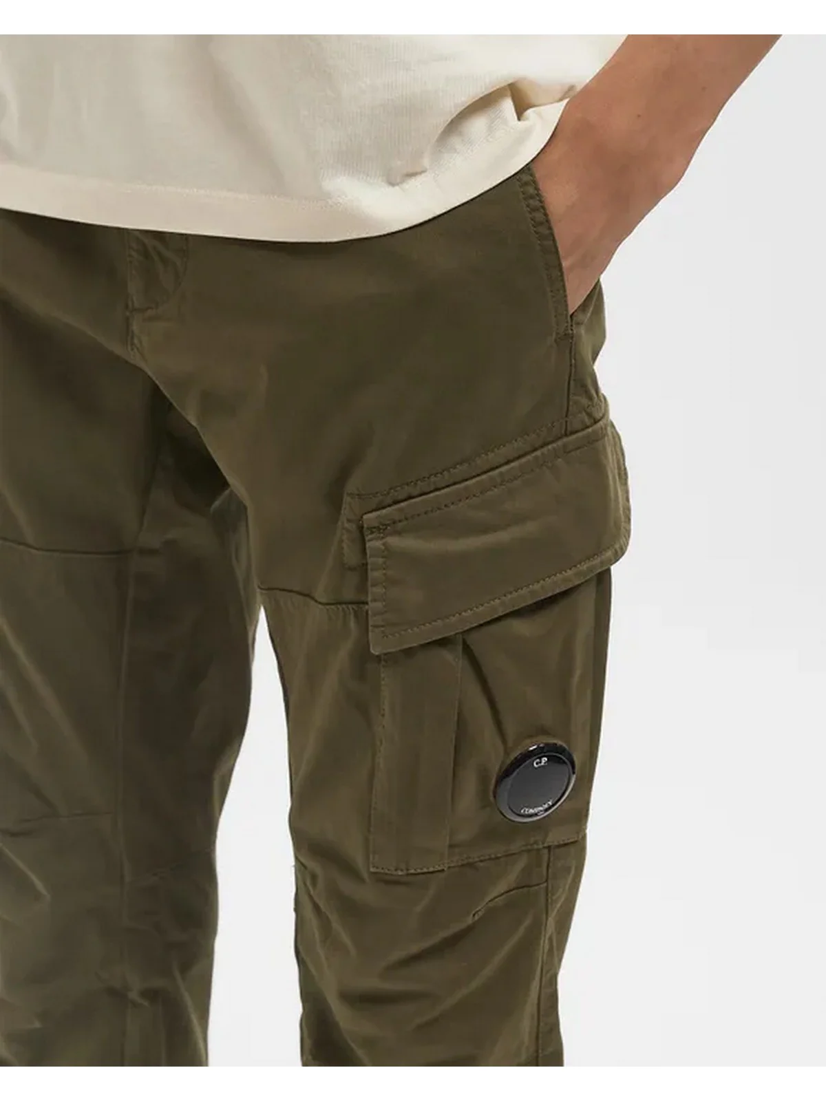 C.P. COMPANY Pantalone Uomo  RFCMPA731A005529G 683 683 - IVY GREEN - Image 4