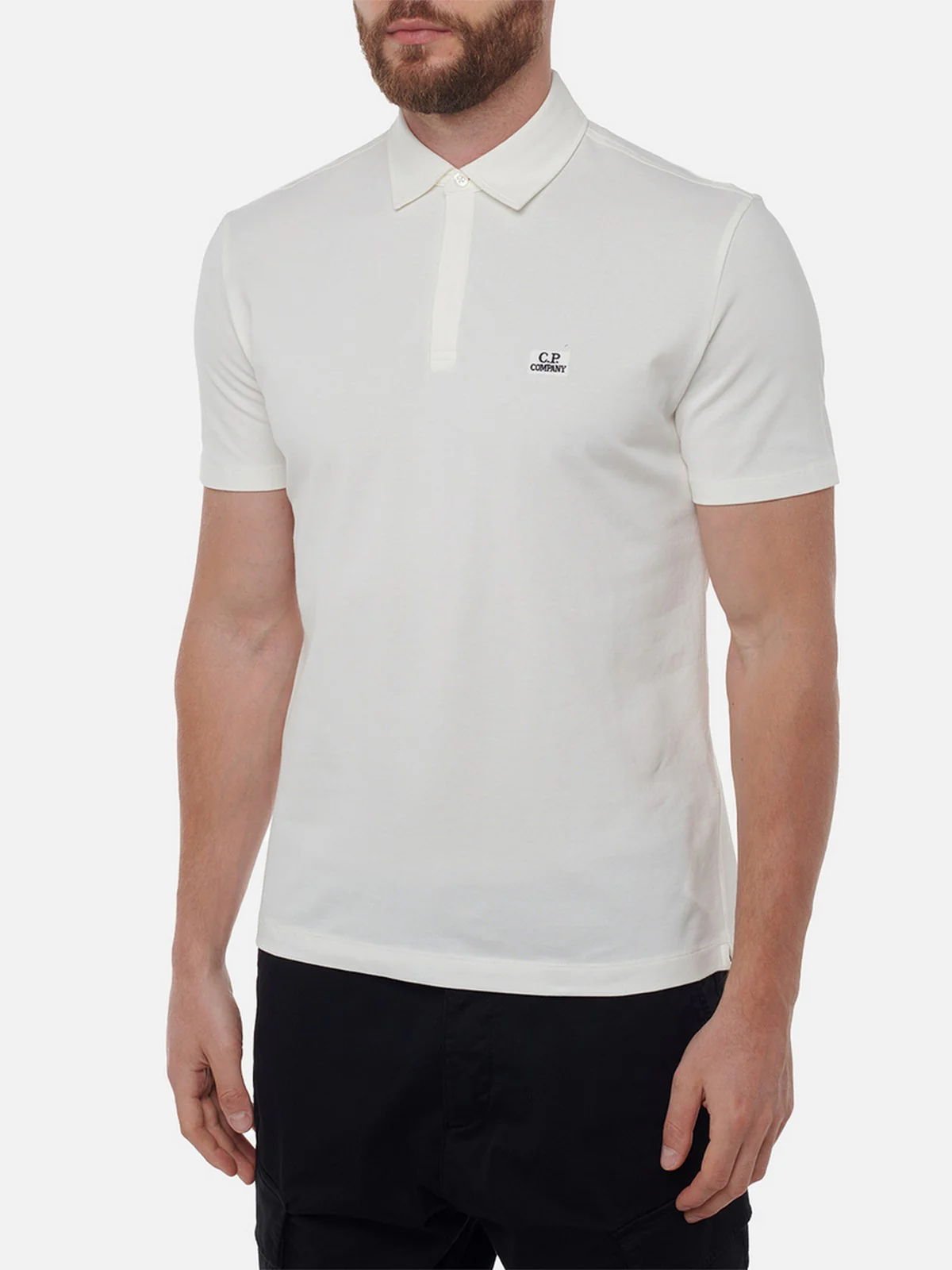 C.P. COMPANY Polo Uomo 18CMPL165A005263W 103 Bianco - Image 3