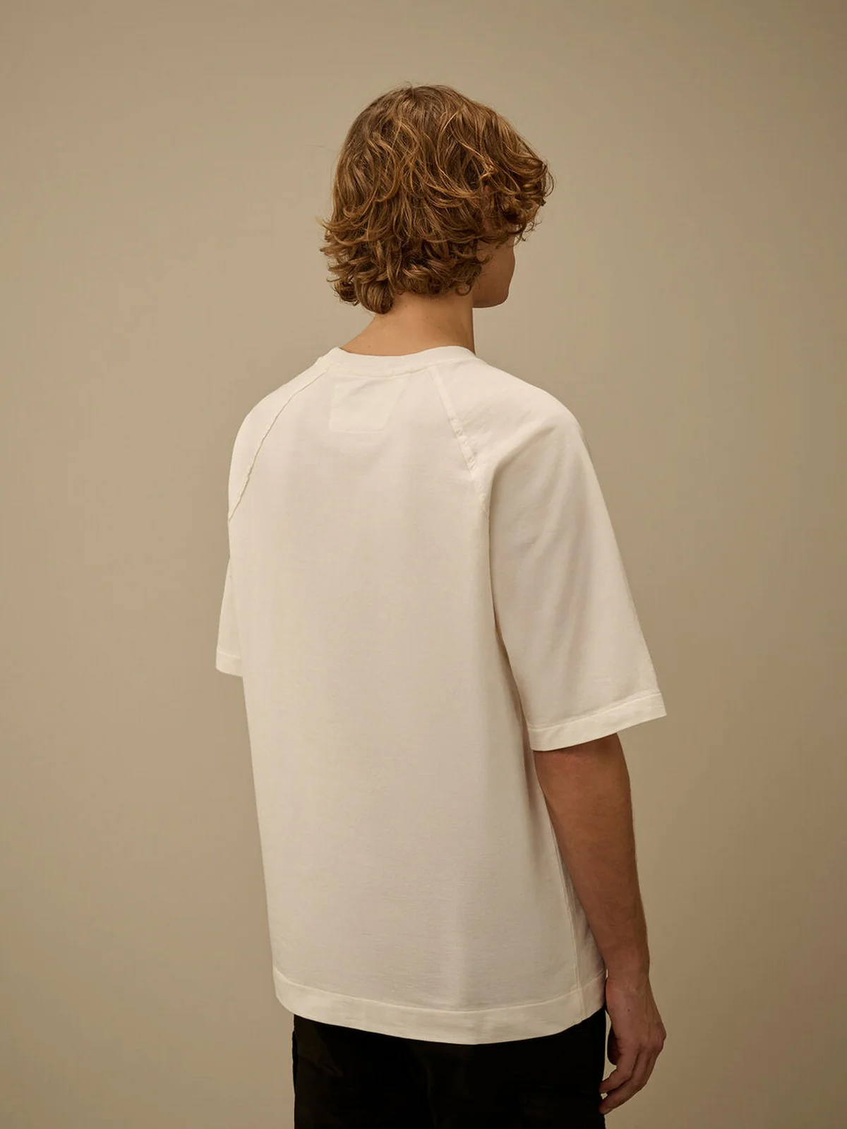 C.P. COMPANY T-shirt Uomo  20CMSS034A002246G 103 103 - GAUZE WHITE - Image 3