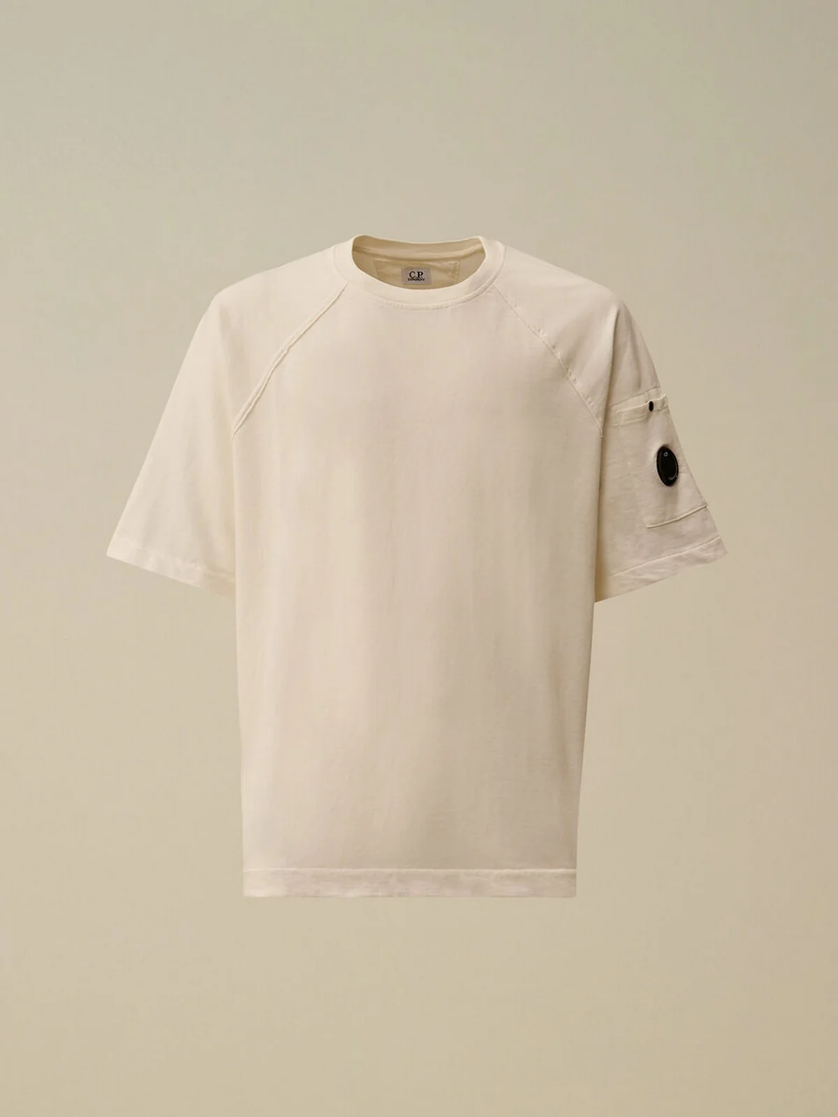 C.P. COMPANY T-shirt Uomo  20CMSS034A002246G 103 103 - GAUZE WHITE - Image 5