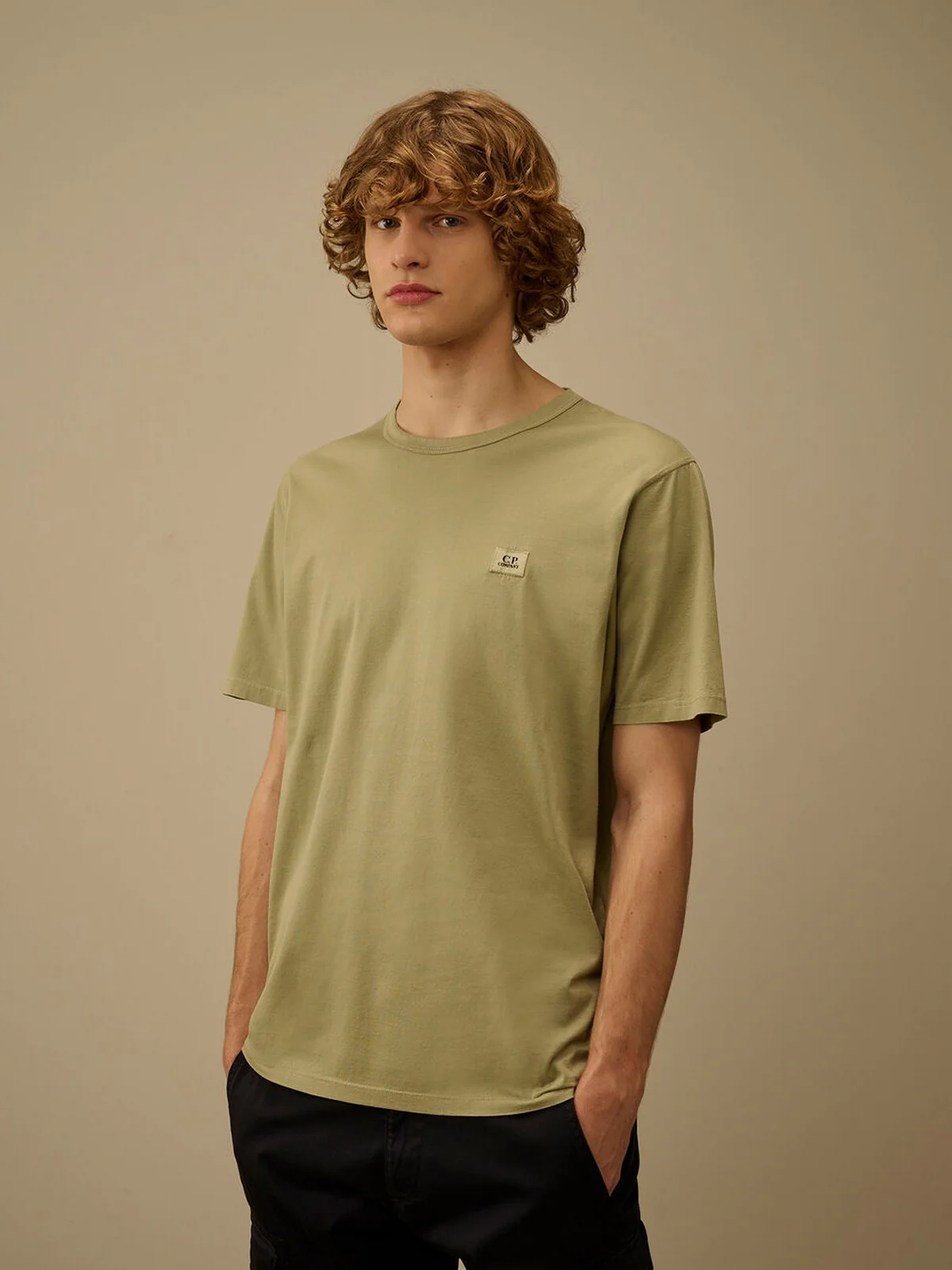 C.P. COMPANY T-shirt Uomo  20CMTS113A006374G 610 610 - MOSS GRAY - Image 2