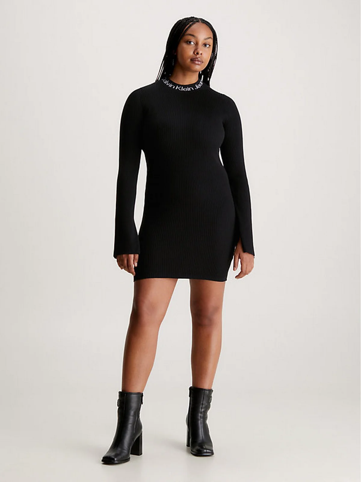 CALVIN KLEIN Abito Donna  J20J222719 BEH Nero - Image 2