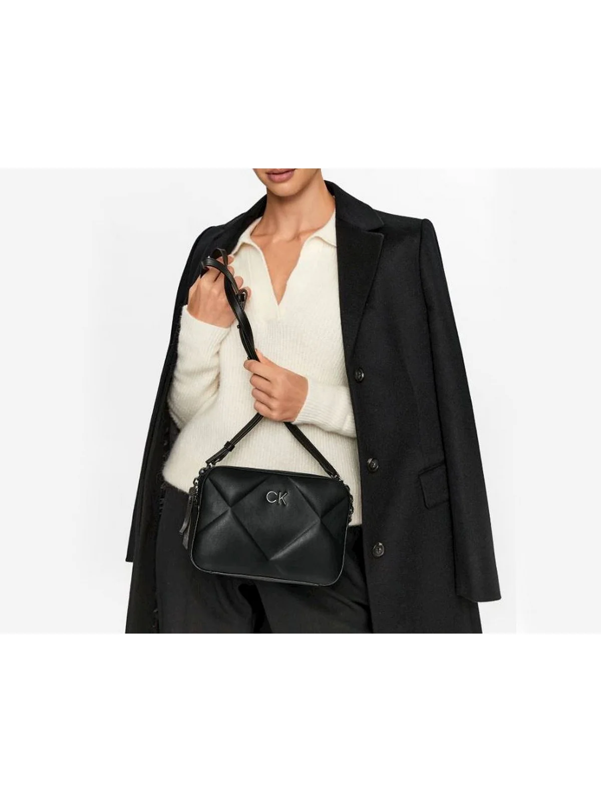 CALVIN KLEIN Borsa Donna  K60K610767 BAX NERO - Image 4