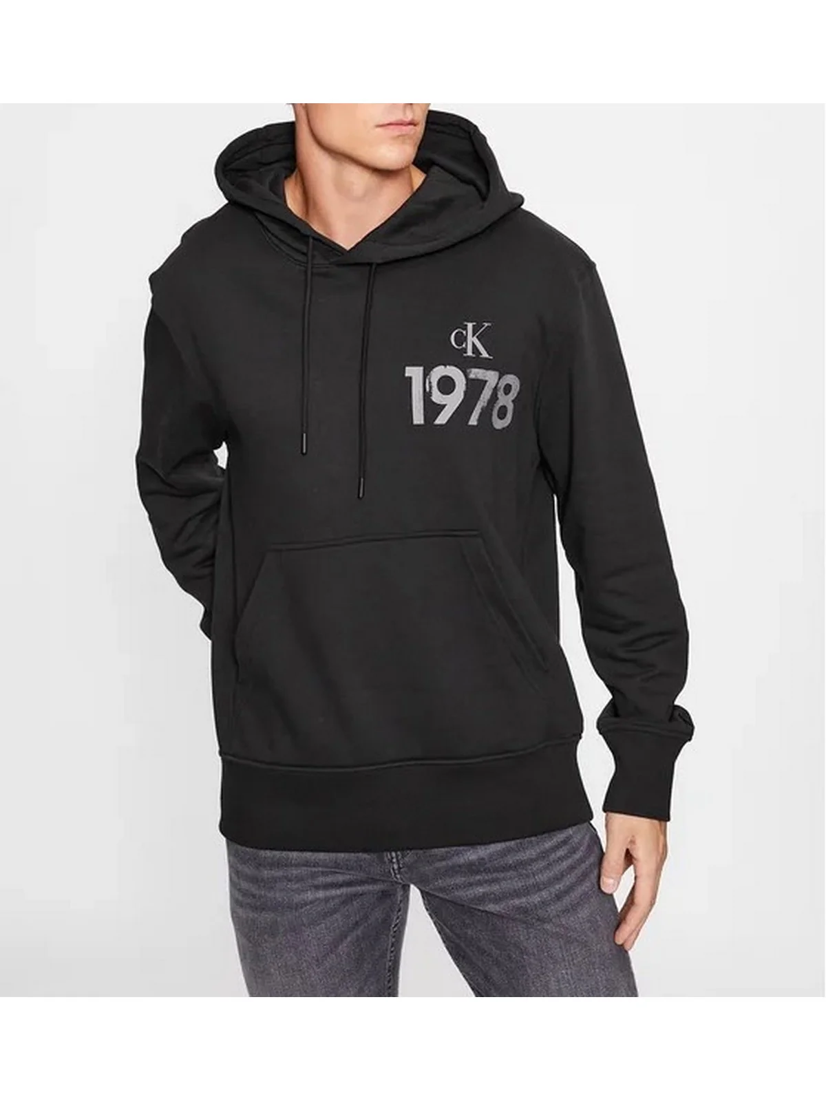 CALVIN KLEIN Felpa Uomo  J30J324209 BEH Nero - Image 2