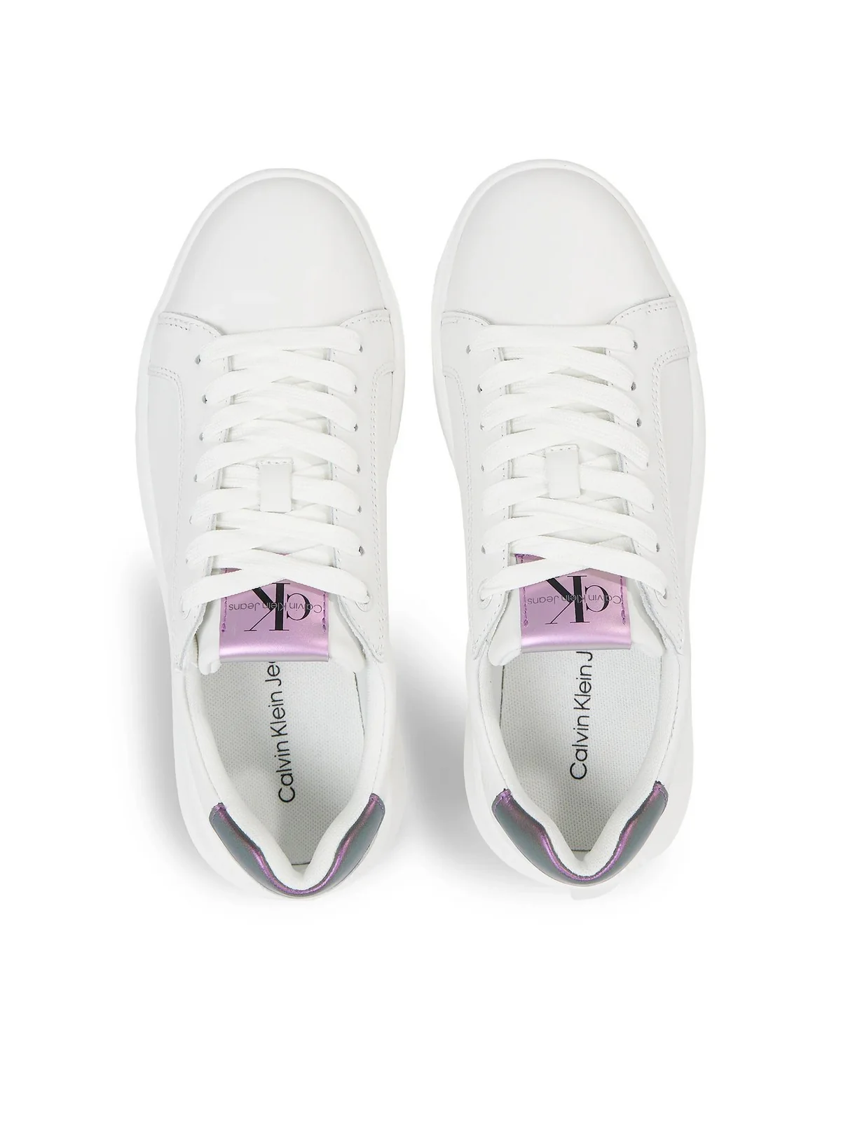 CALVIN KLEIN Sneaker Donna  YW0YW01202 01W Bianco - Image 3