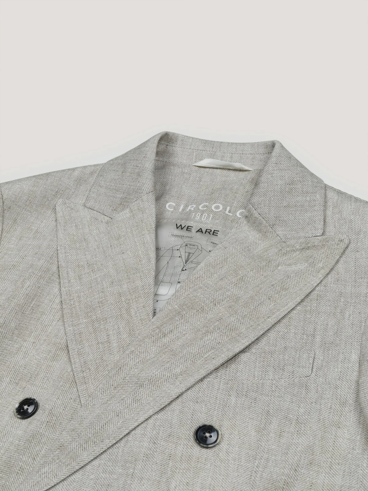 CIRCOLO 1901 Giacca Uomo  CN4338 NATUR Beige - Image 3