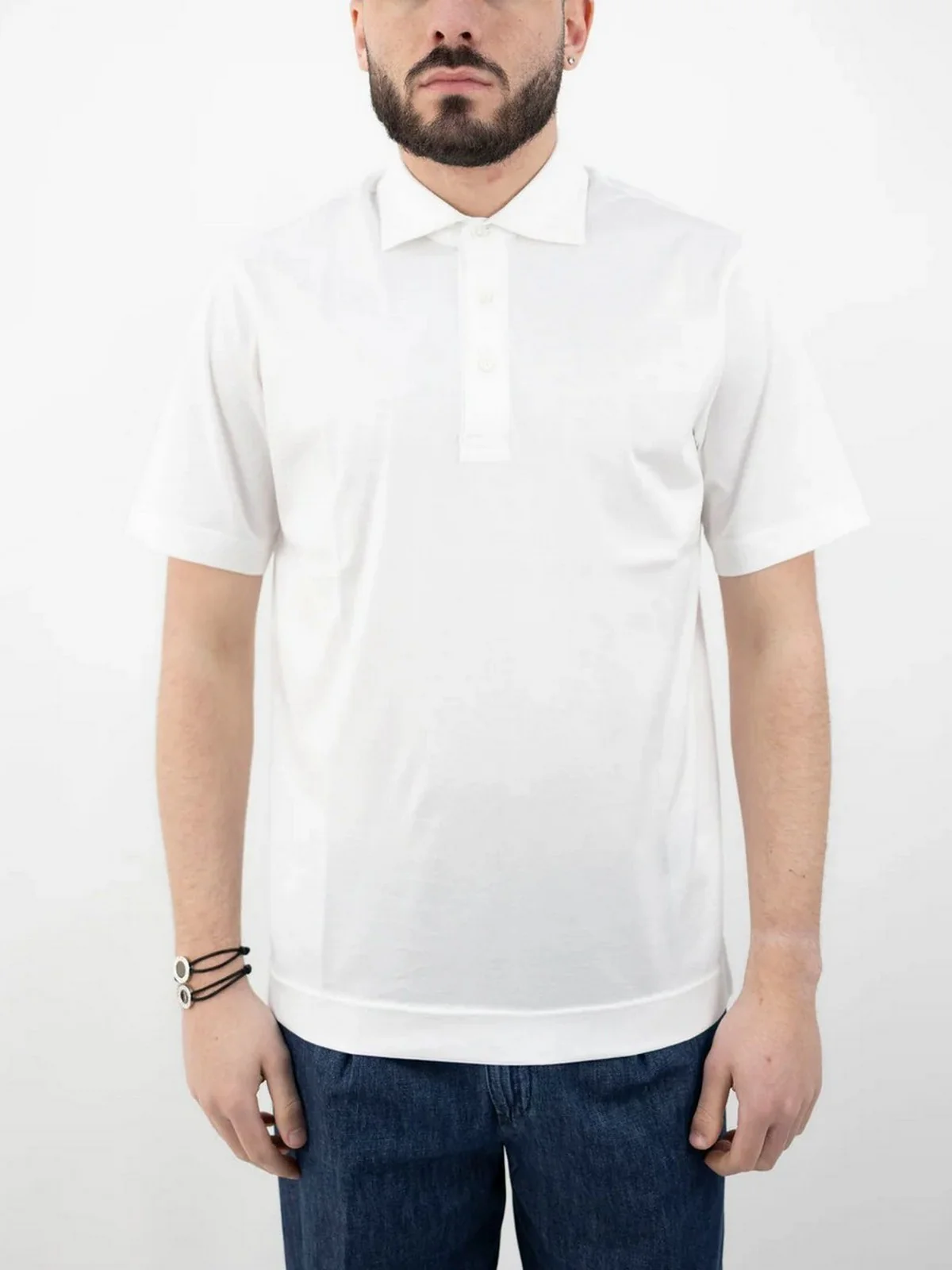 CIRCOLO 1901 Polo Uomo  CN4713 OTTIC Bianco - Image 3