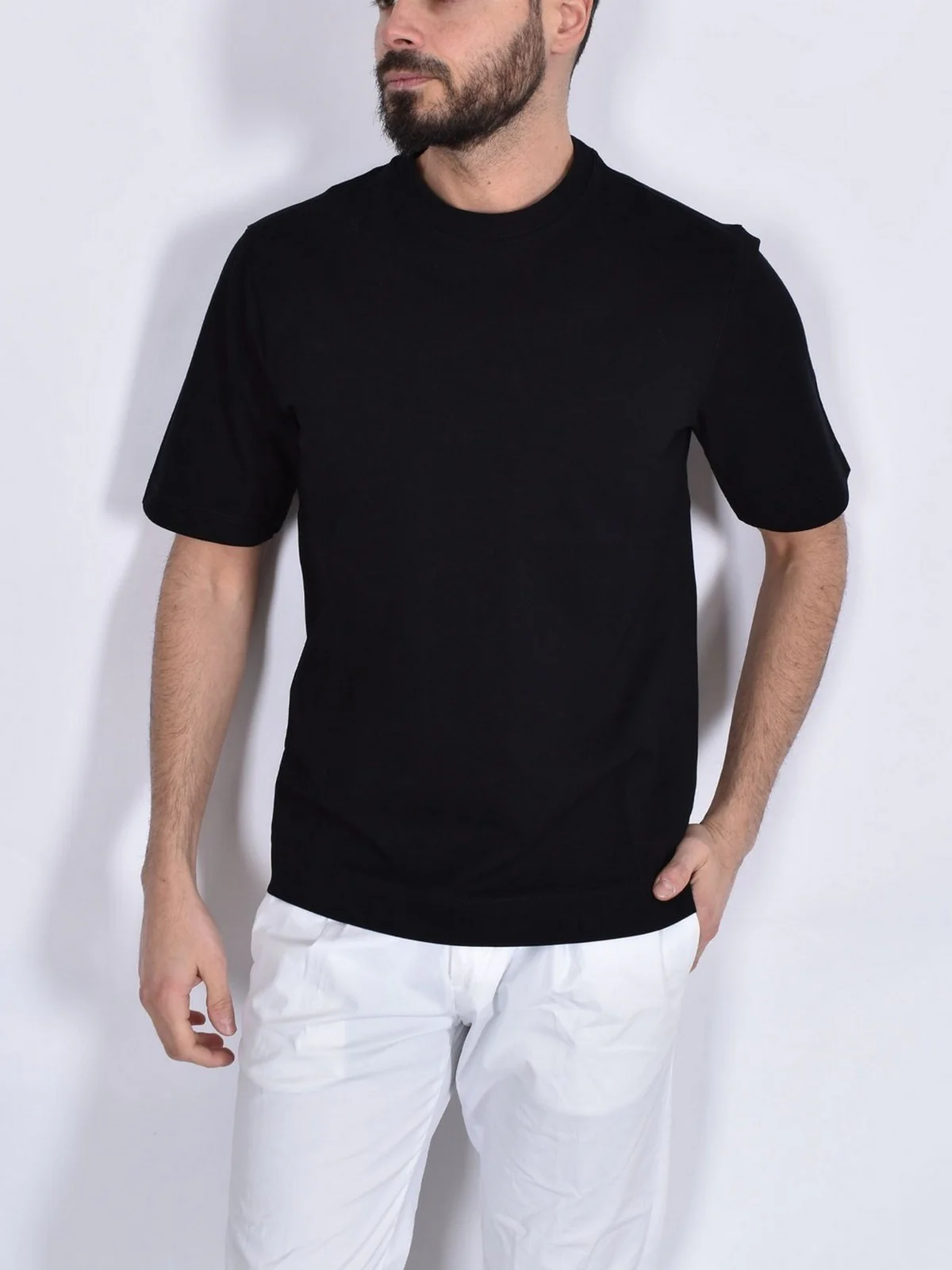 CIRCOLO 1901 T-shirt Uomo CN4712 001 Nero - Image 2