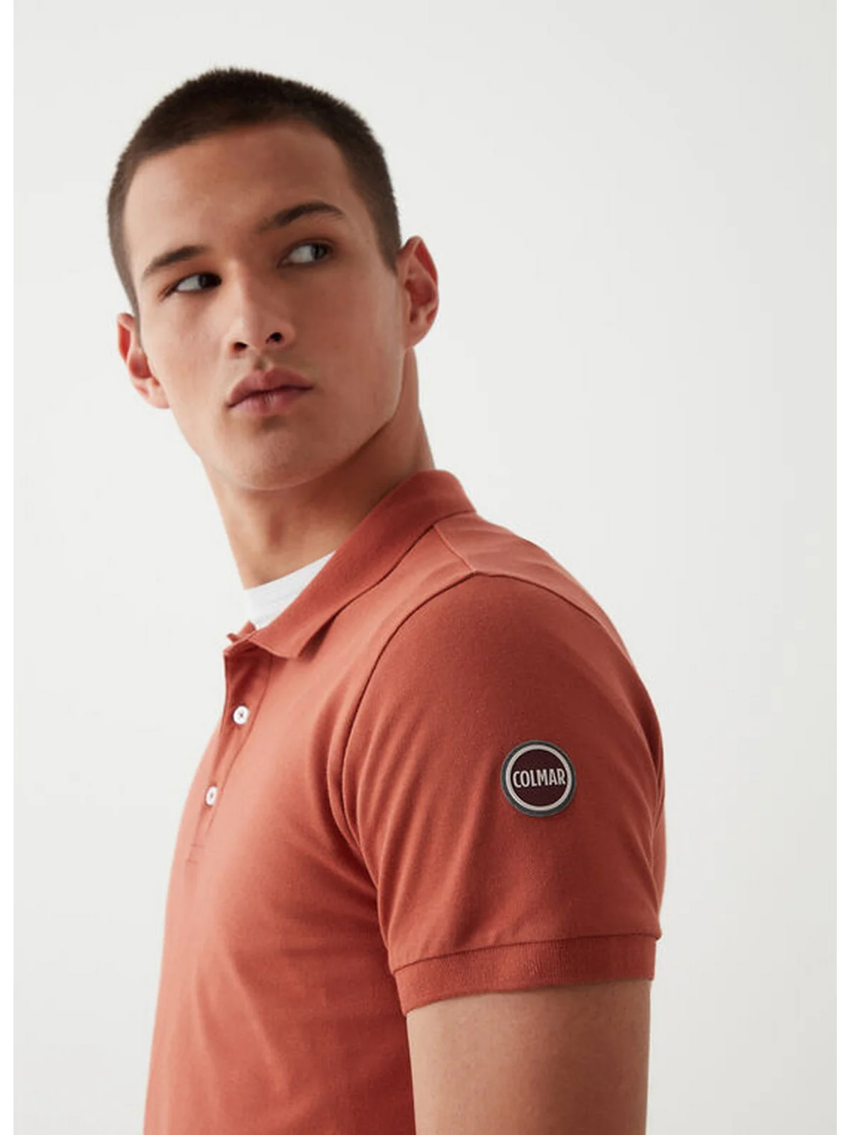 COLMAR Polo Uomo  7646 4SH 712 MARRONE BURNT - Image 2
