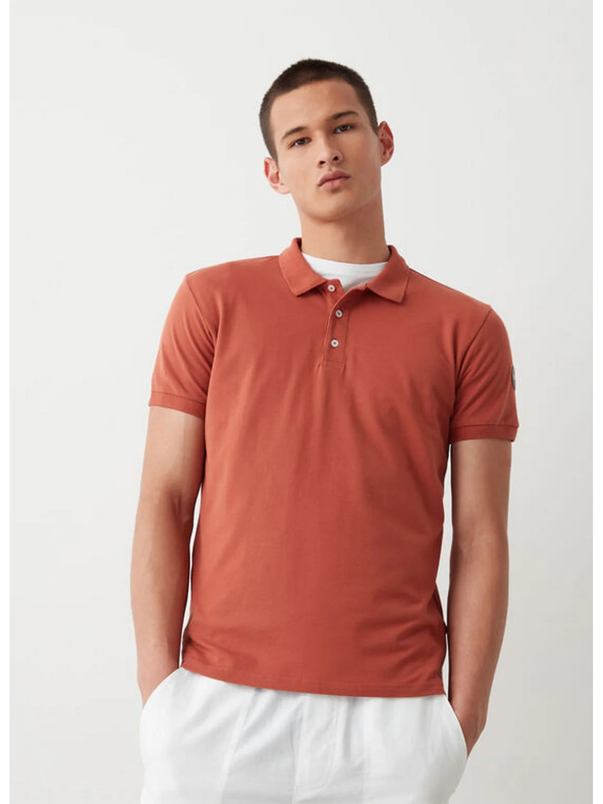 COLMAR Polo Uomo  7646 4SH 712 MARRONE BURNT - Image 4