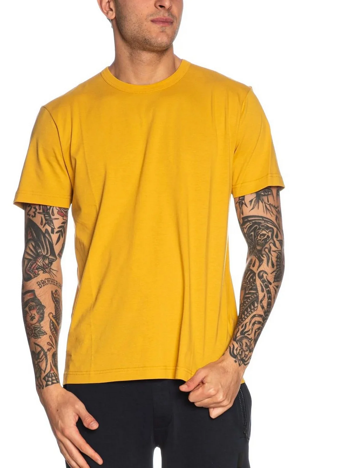 COLMAR T-shirt Uomo  7510 6SH 715 Giallo - Image 2