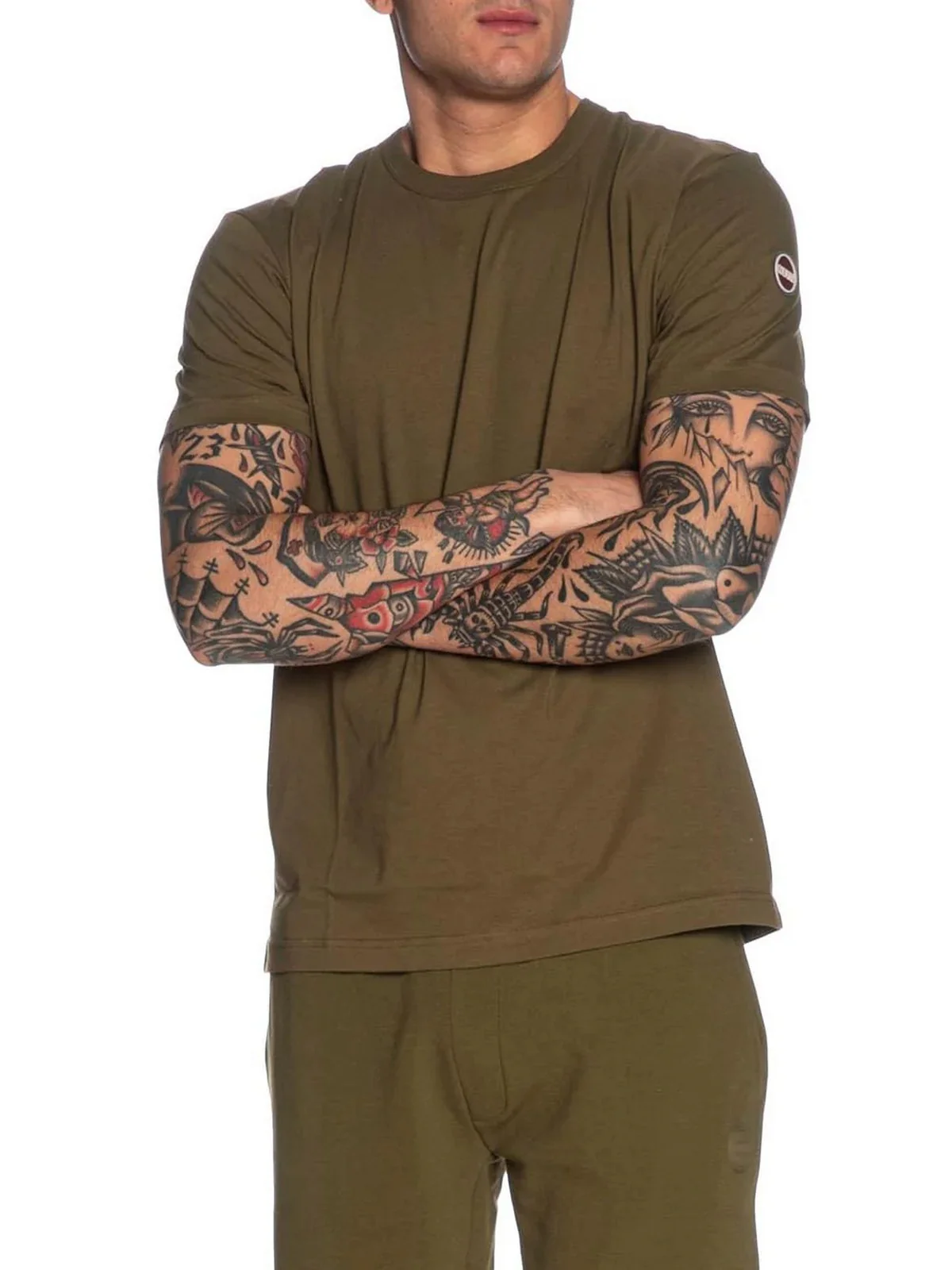 COLMAR T-shirt Uomo  7510 6SH 720 Verde - Image 2
