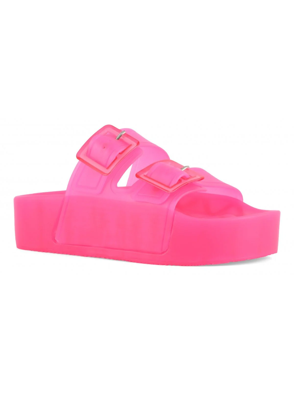 COLORS OF CALIFORNIA Ciabatta Donna high jelly sandal 2 buckles HC.CHJ402 FUX Rosa - Image 3