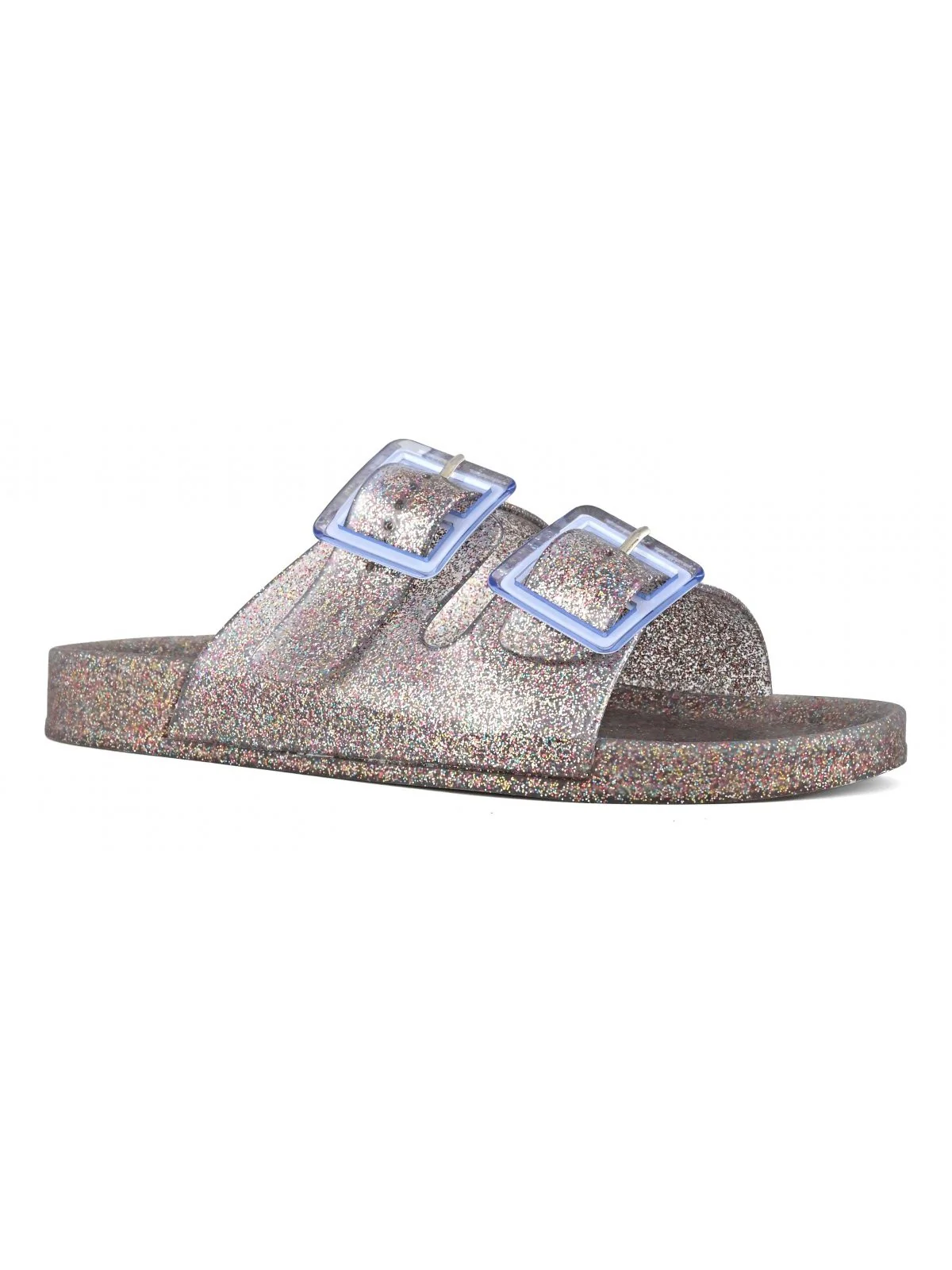 COLORS OF CALIFORNIA Ciabatta Donna Jelly bio glitter with two buc HC.CHJ0016 DEN Blu - Image 3